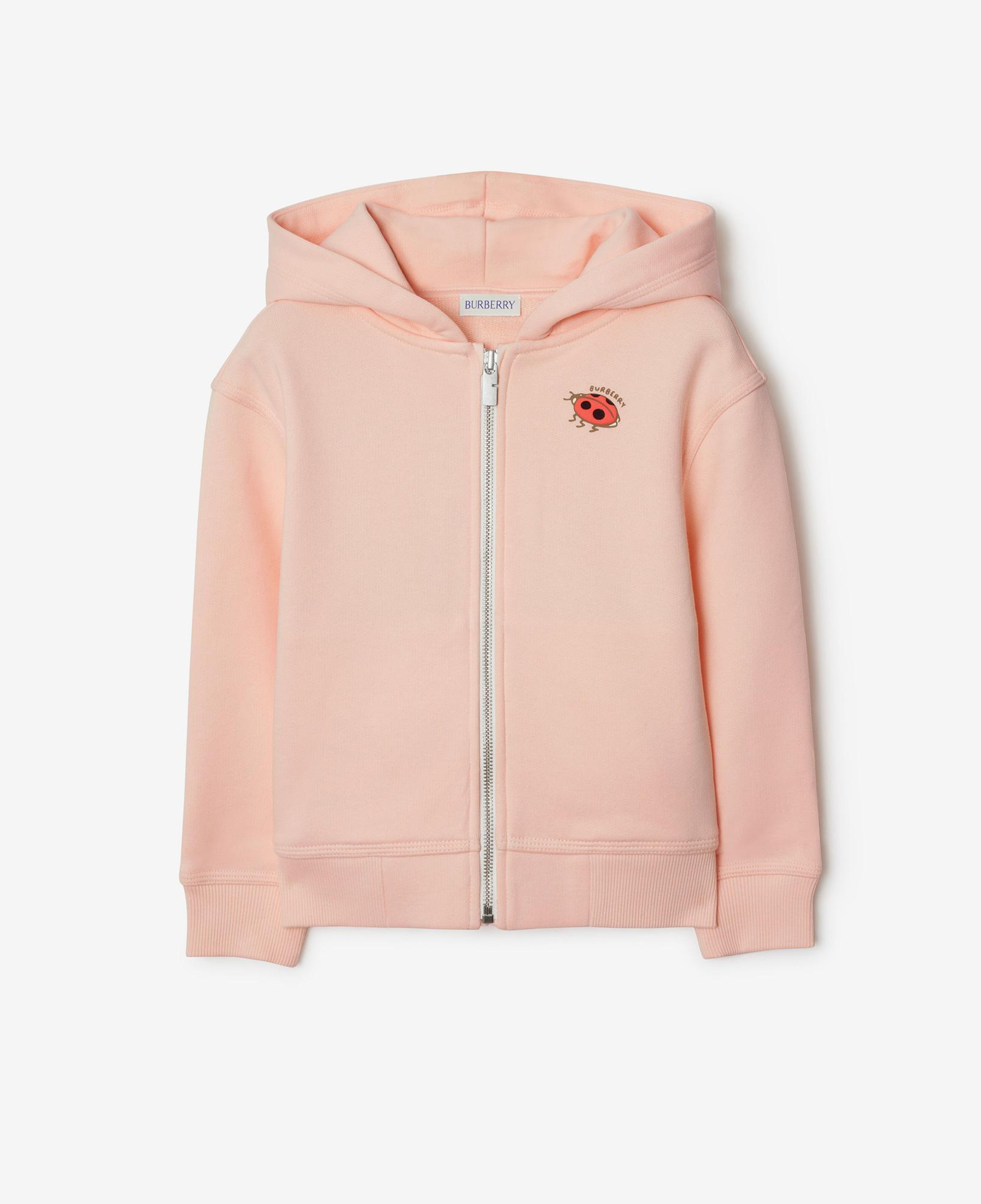 Burberry Clyde Ladybird Ladybug Cotton Zip Çocuk Pembe Hoodie
