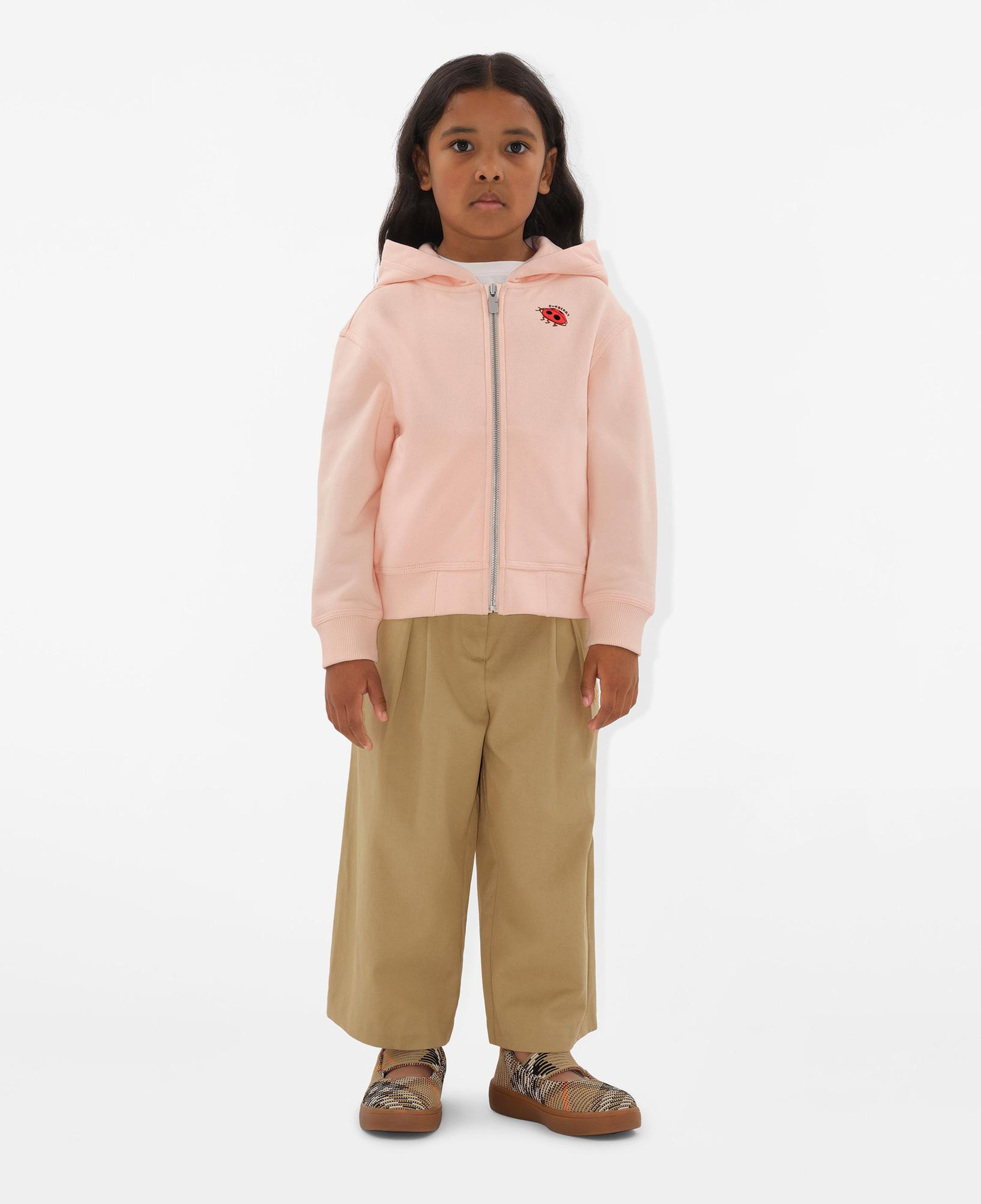 Burberry Clyde Ladybird Ladybug Cotton Zip Çocuk Pembe Hoodie