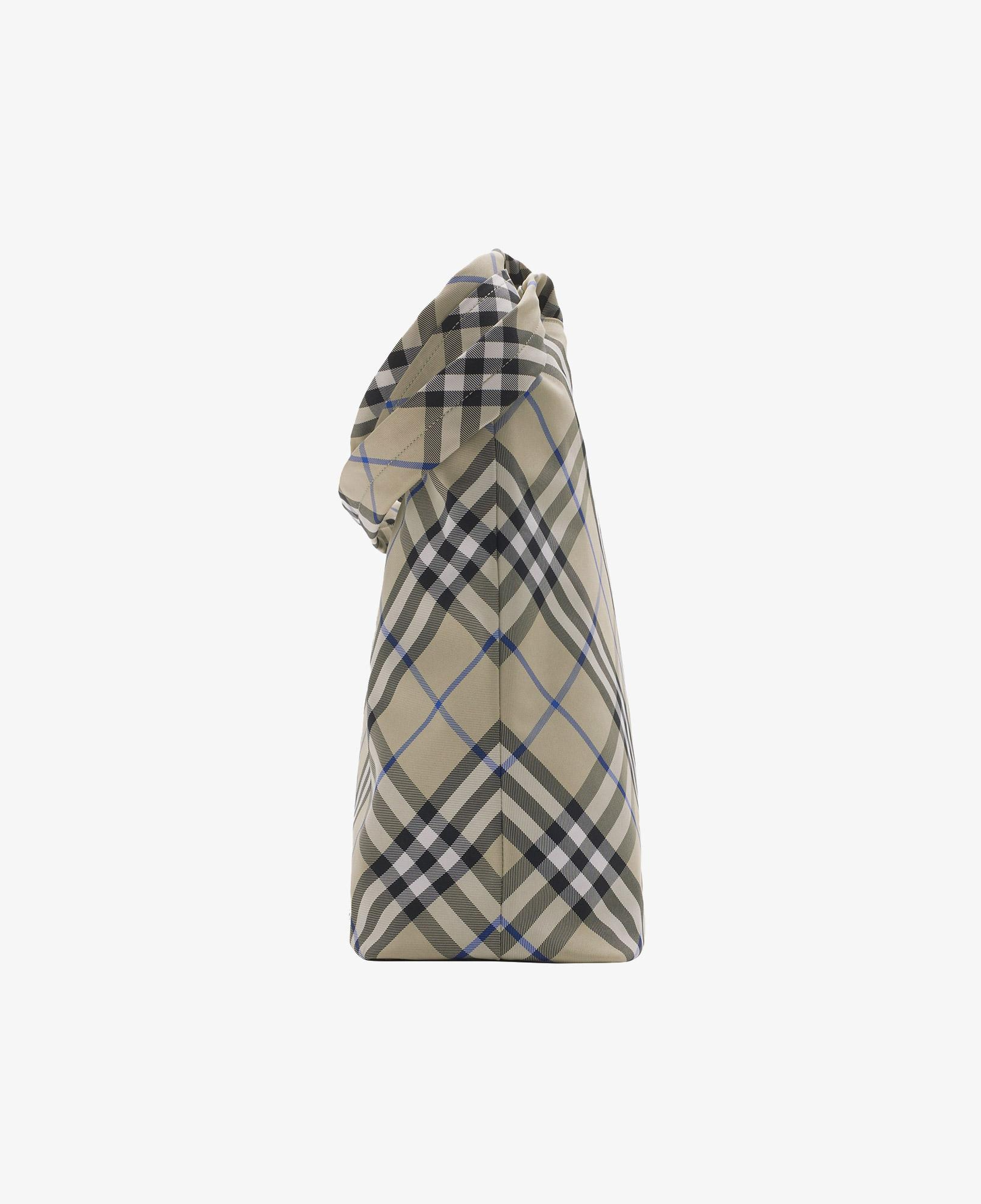 Burberry Check Tote Erkek Krem Rengi El Çantası