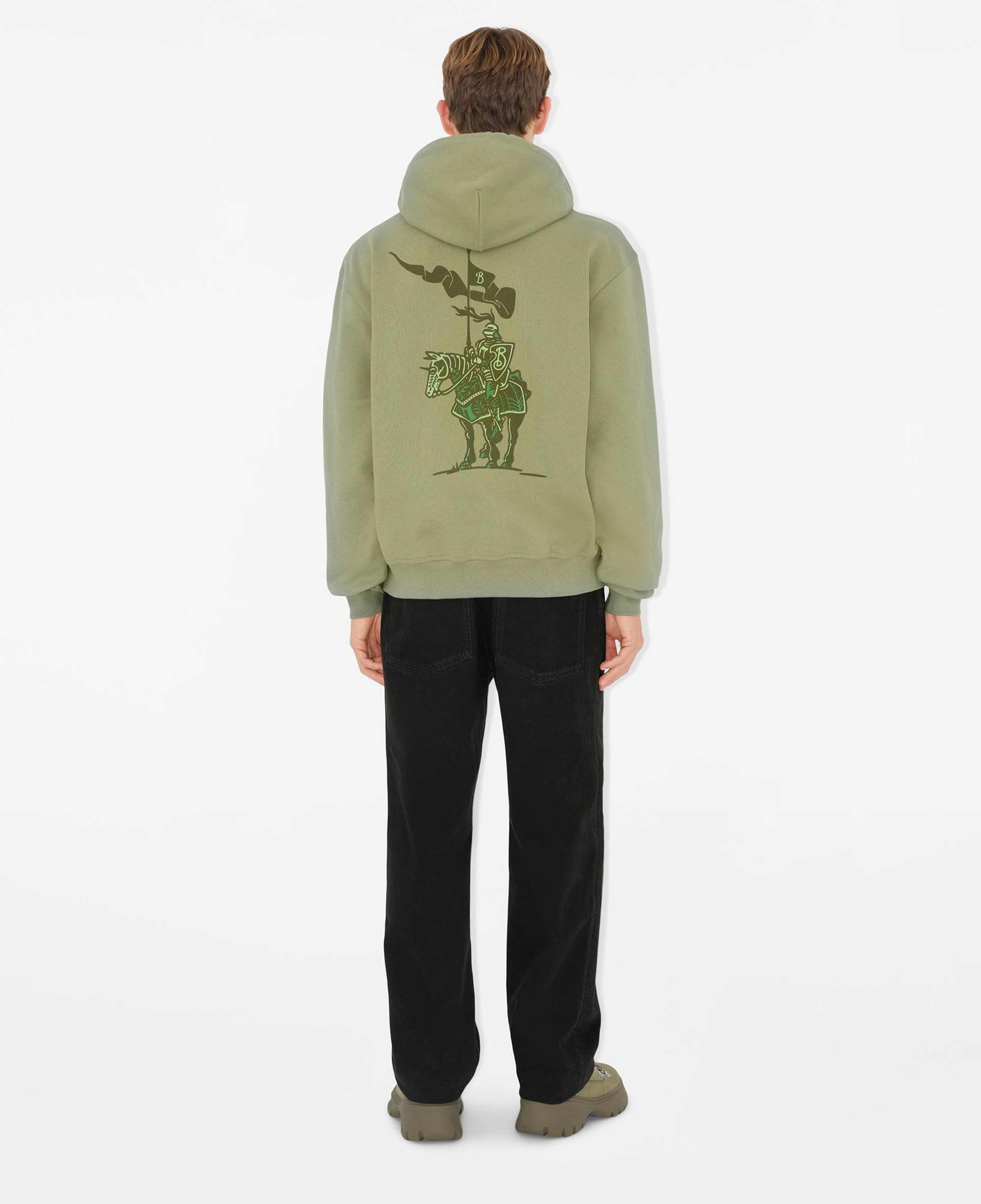 Burberry Sic Cotton Erkek Haki Hoodie