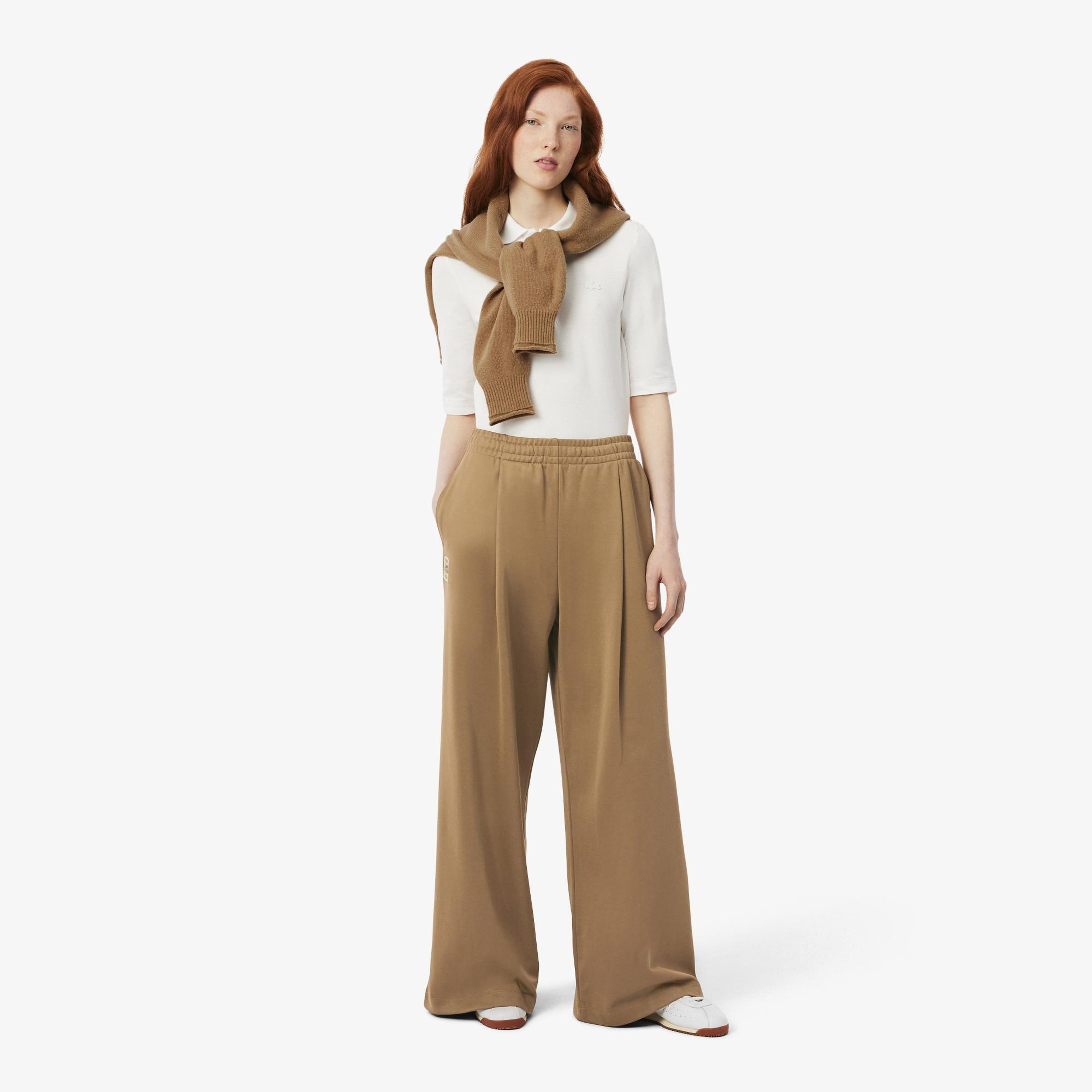 Kadın Straight Fit Kahverengi Eşofman Altı