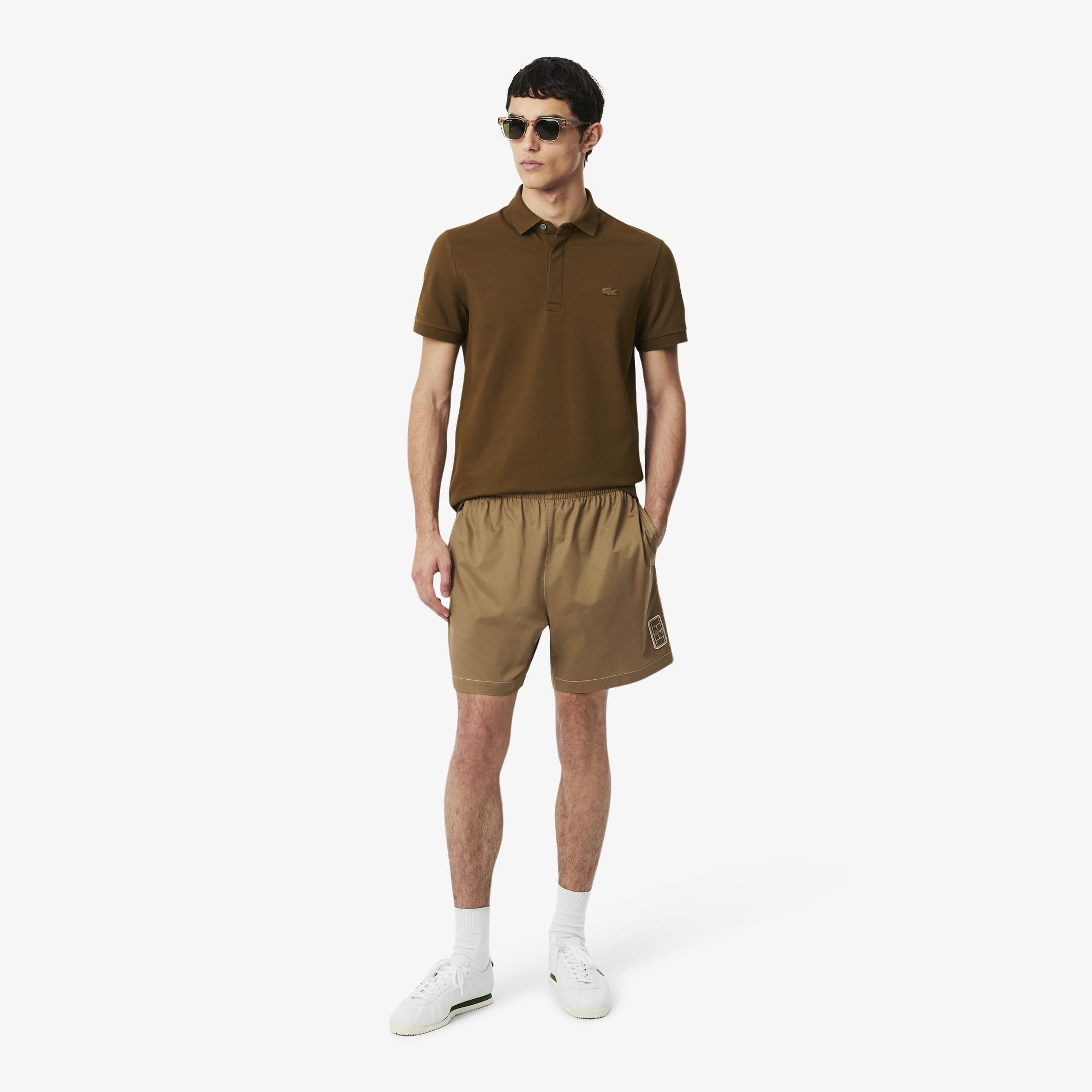 Erkek Relaxed Fit Kahverengi Şort