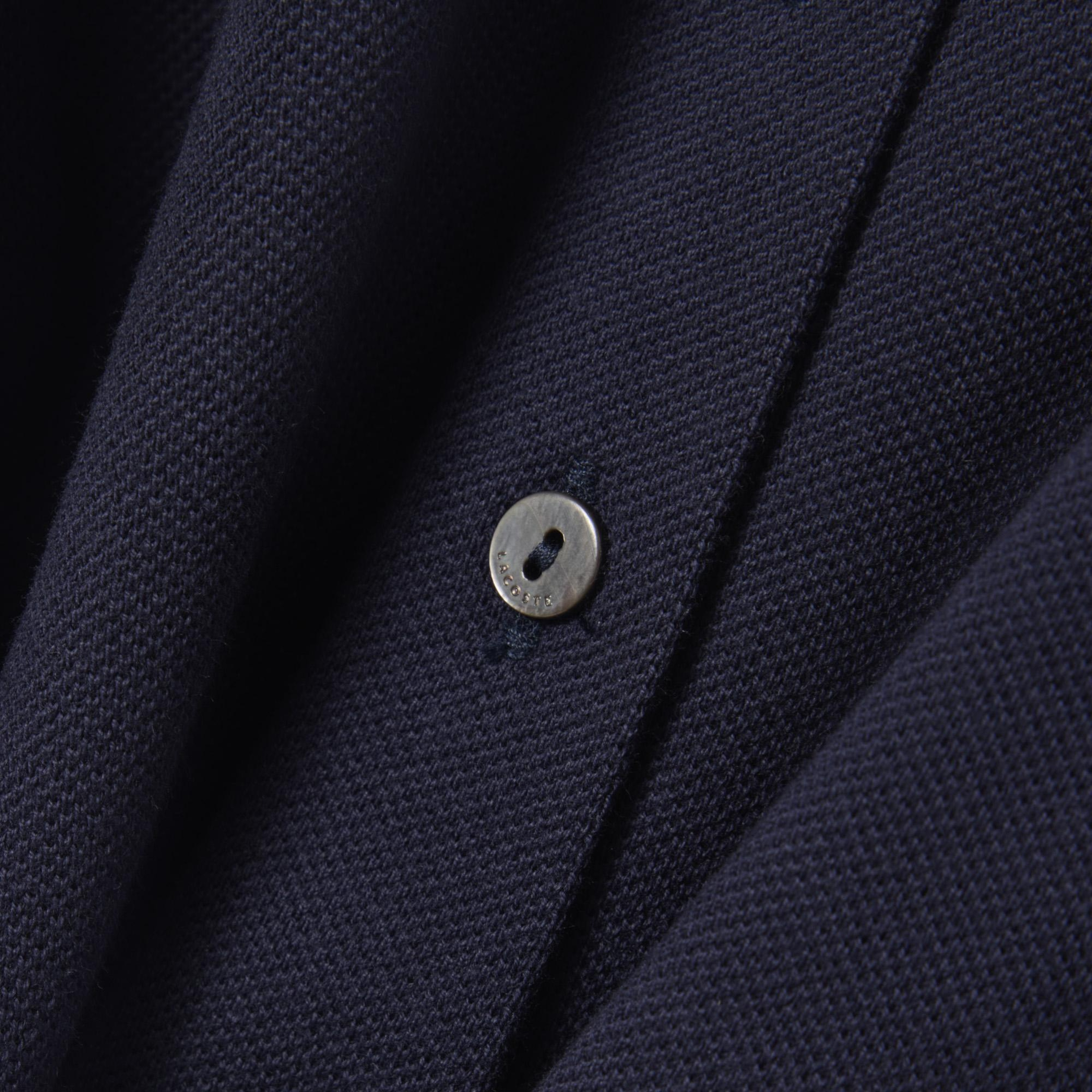 Kadın Flare Fit Kısa Kollu Polo Yaka Lacivert Elbise