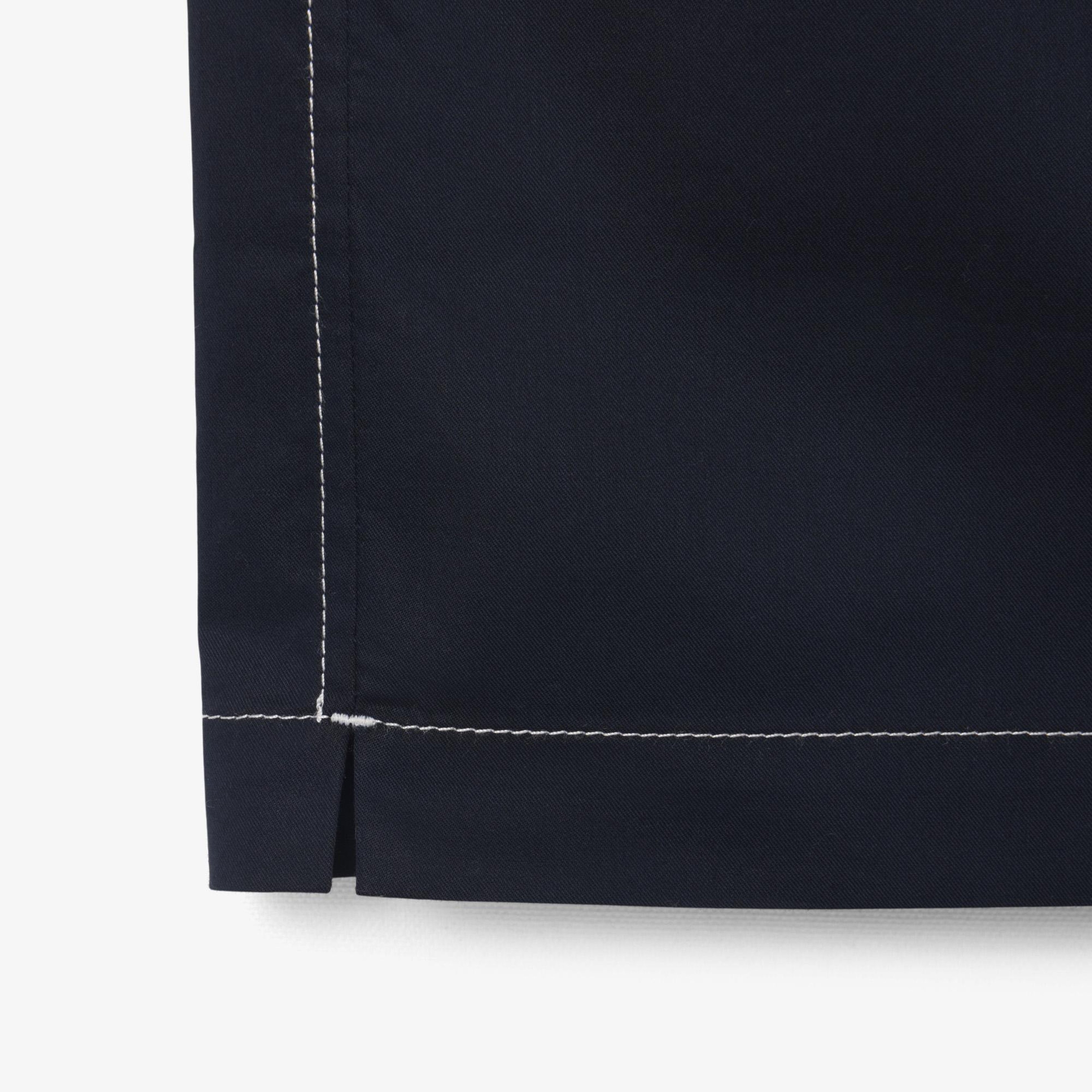 Erkek Relaxed Fit Kısa Kollu Lacivert Gömlek