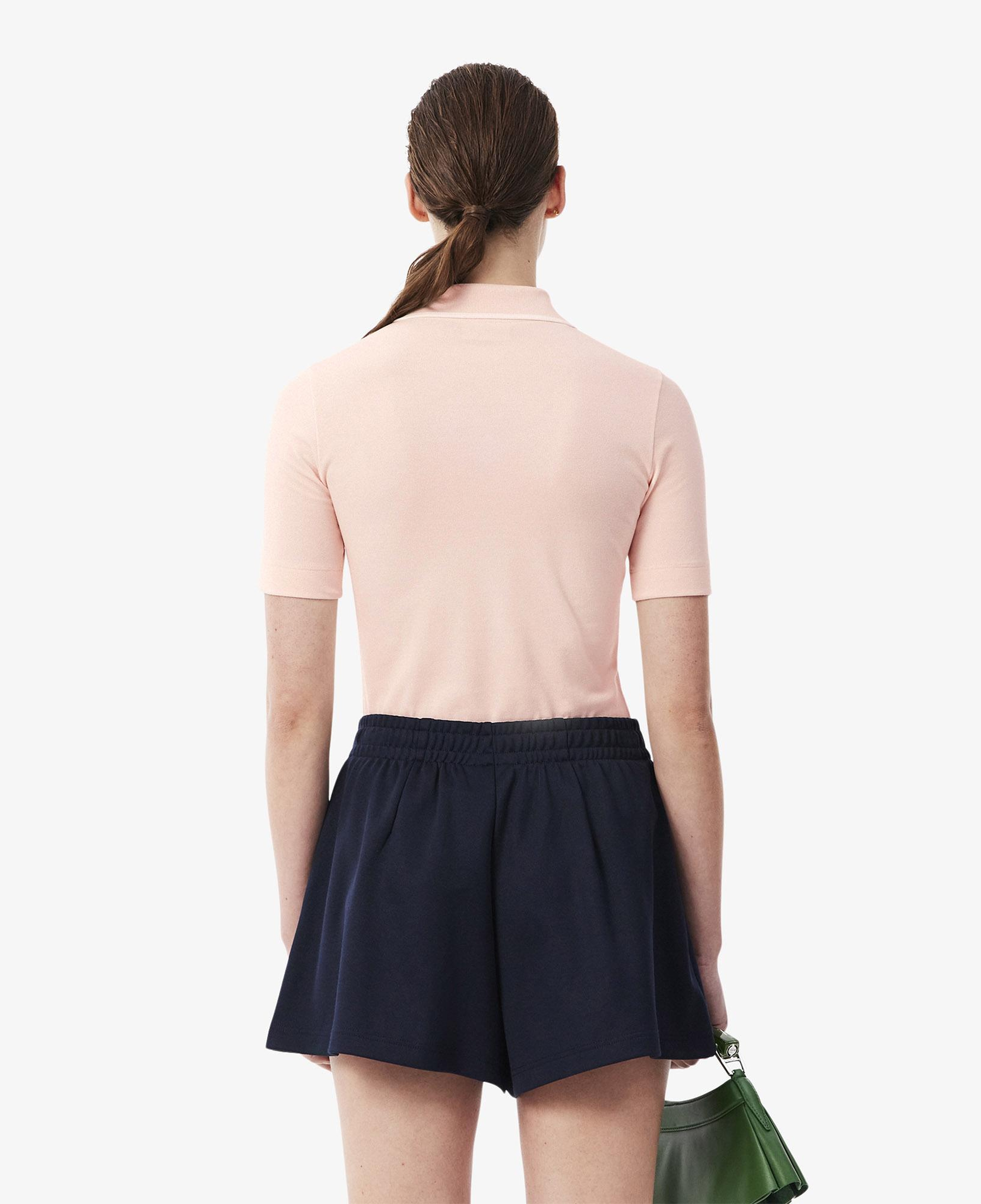 Kadın Slim Fit Pembe Polo