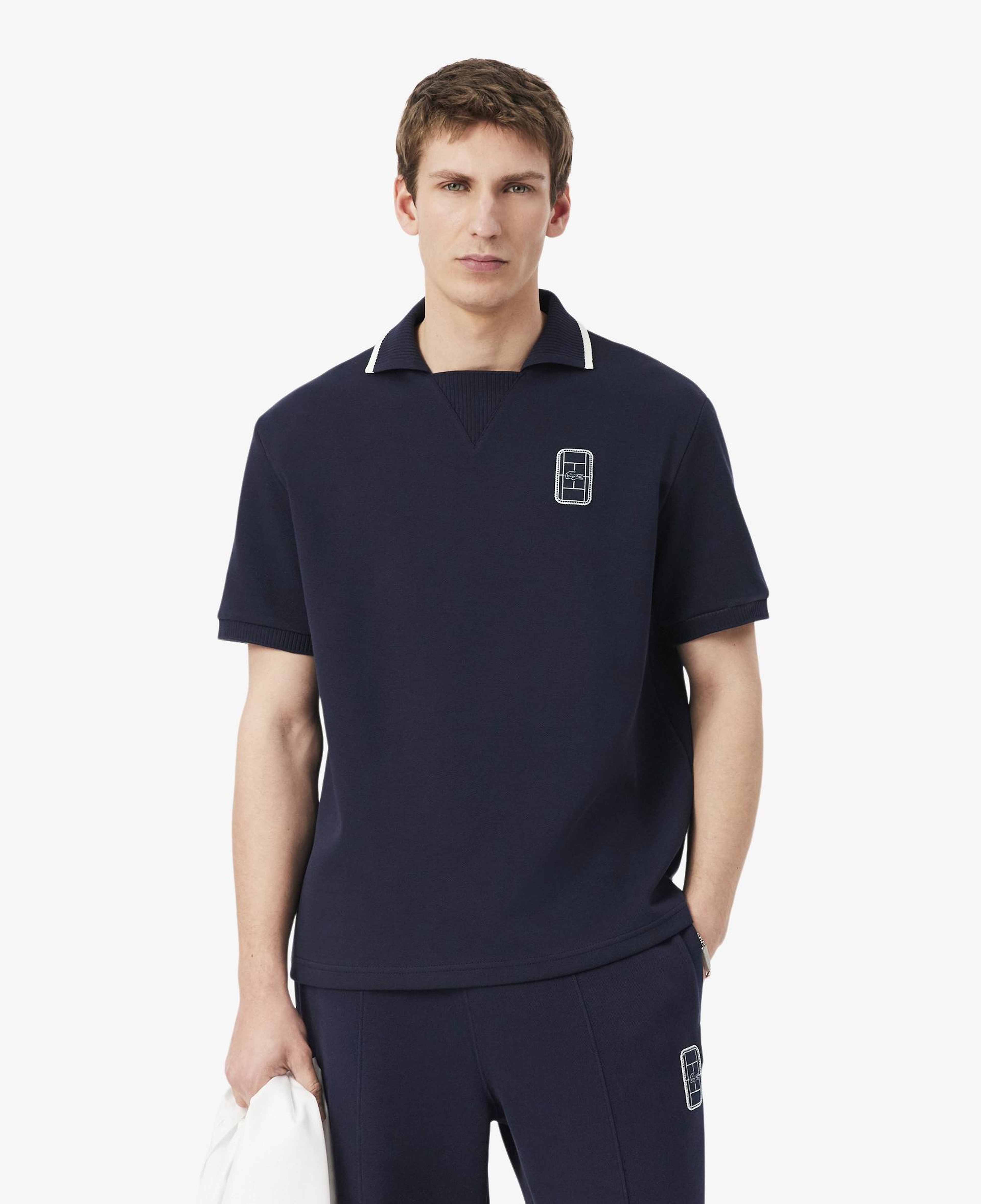 Erkek Loose Fit Lacivert Polo