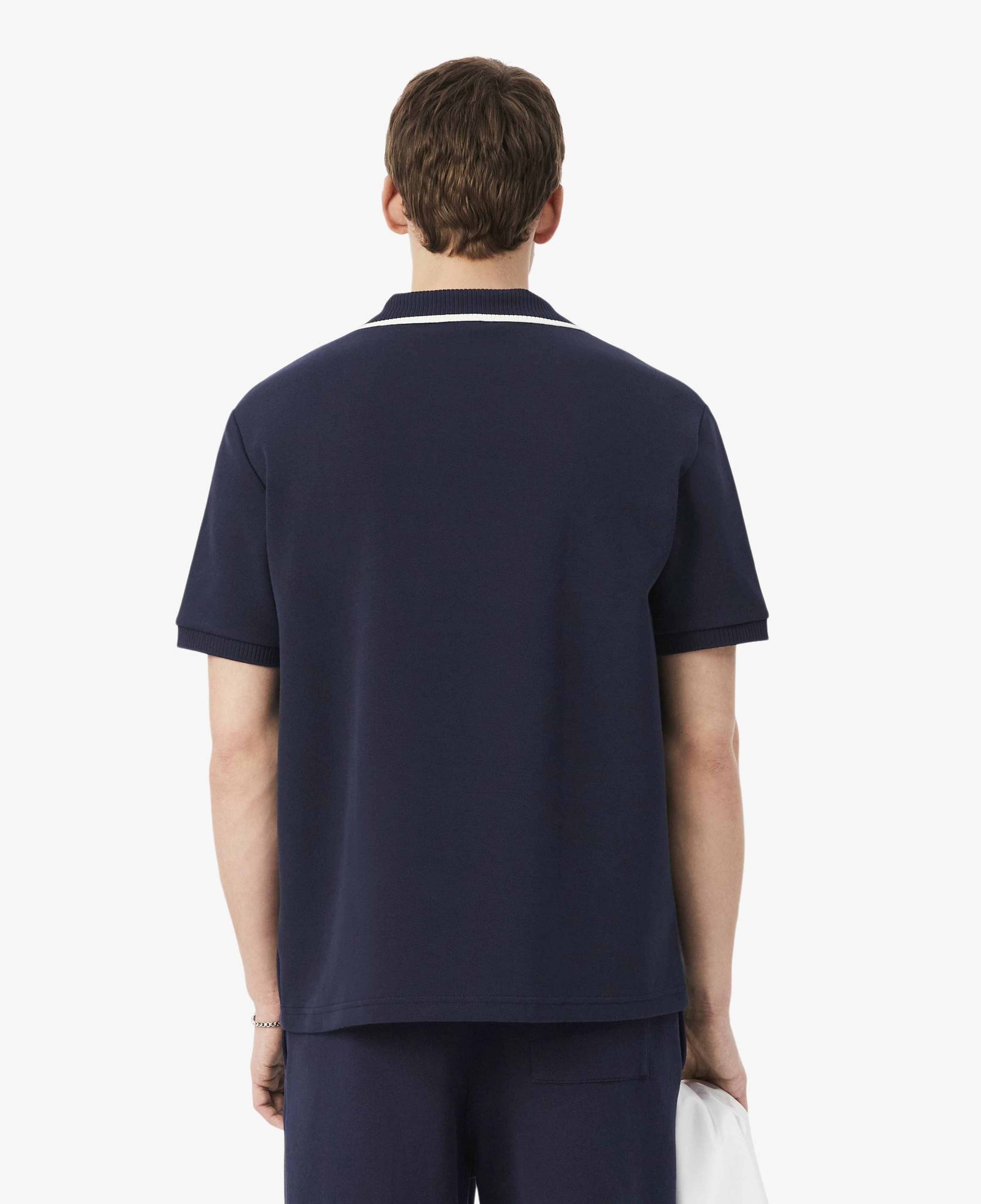 Erkek Loose Fit Lacivert Polo