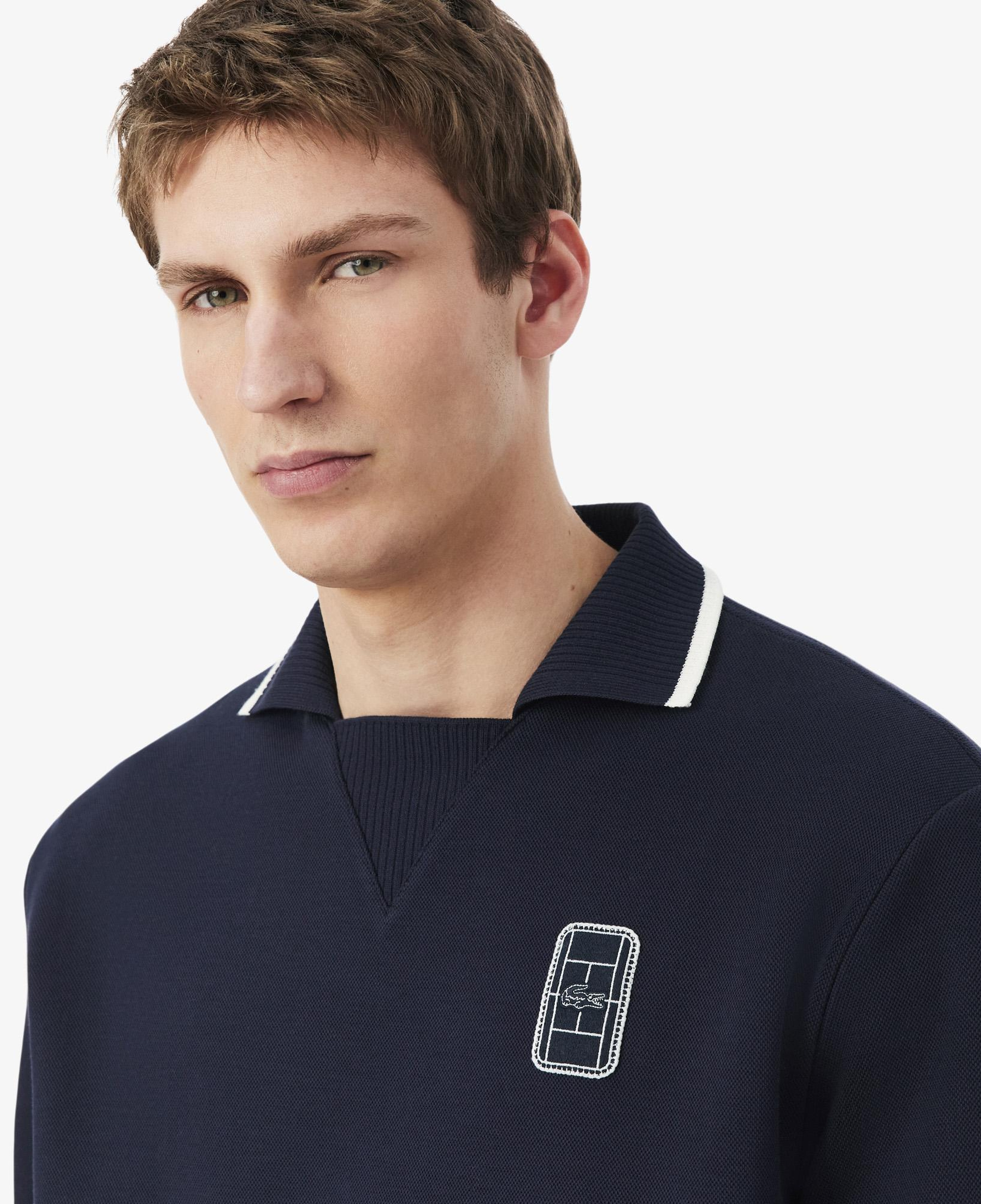 Erkek Loose Fit Lacivert Polo