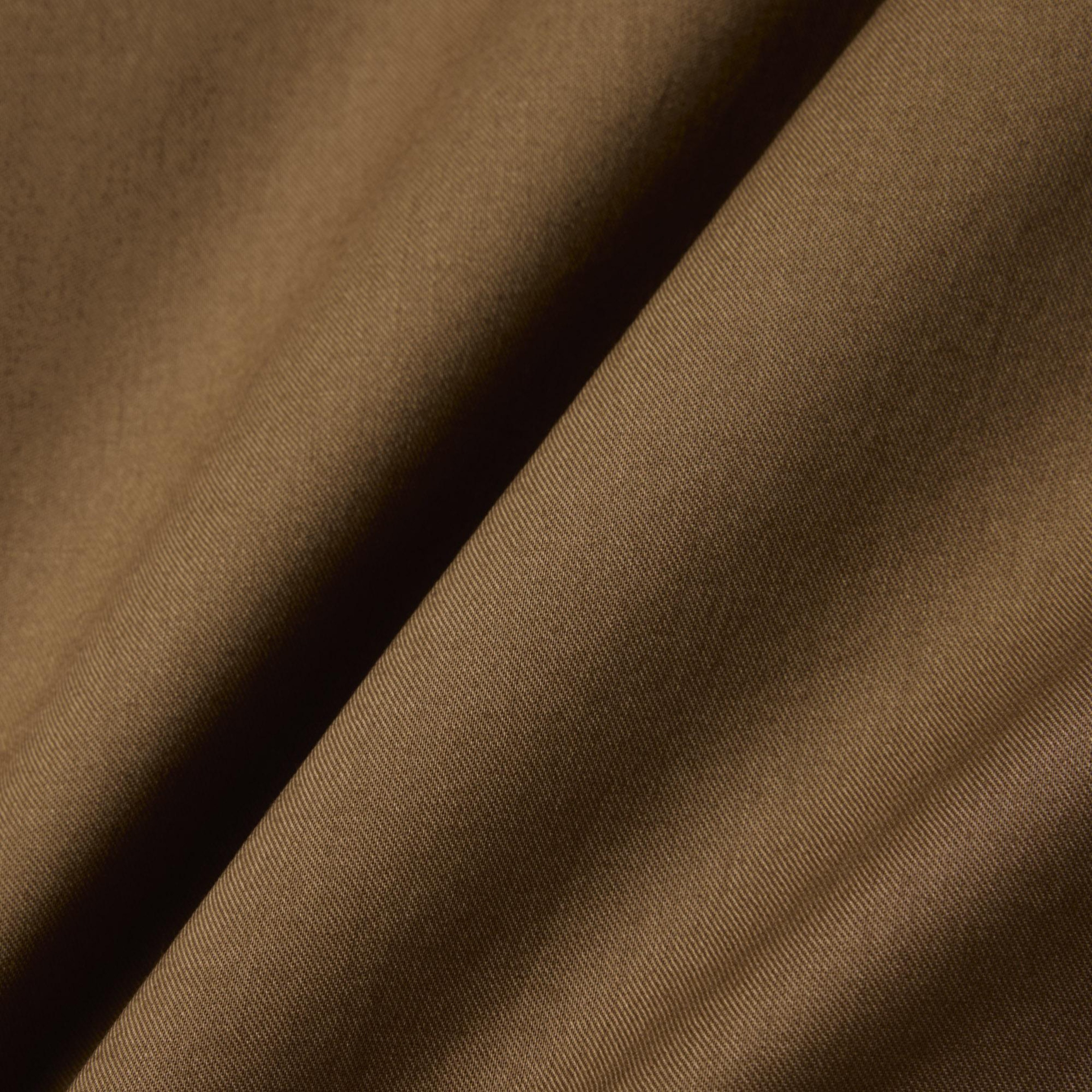 Erkek Relaxed Fit Kısa Kollu Kahverengi Gömlek