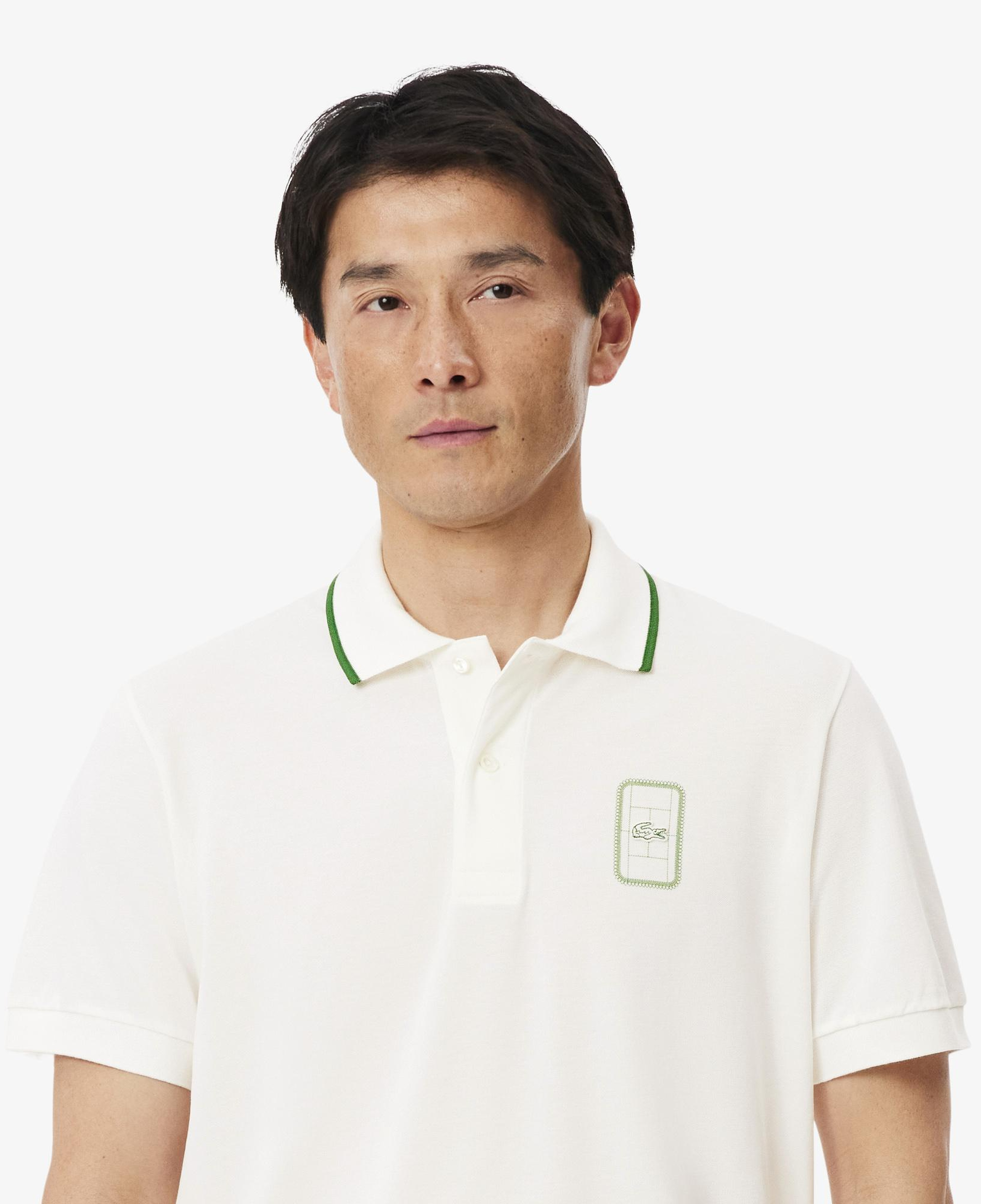 Erkek Classic Fit Beyaz Polo