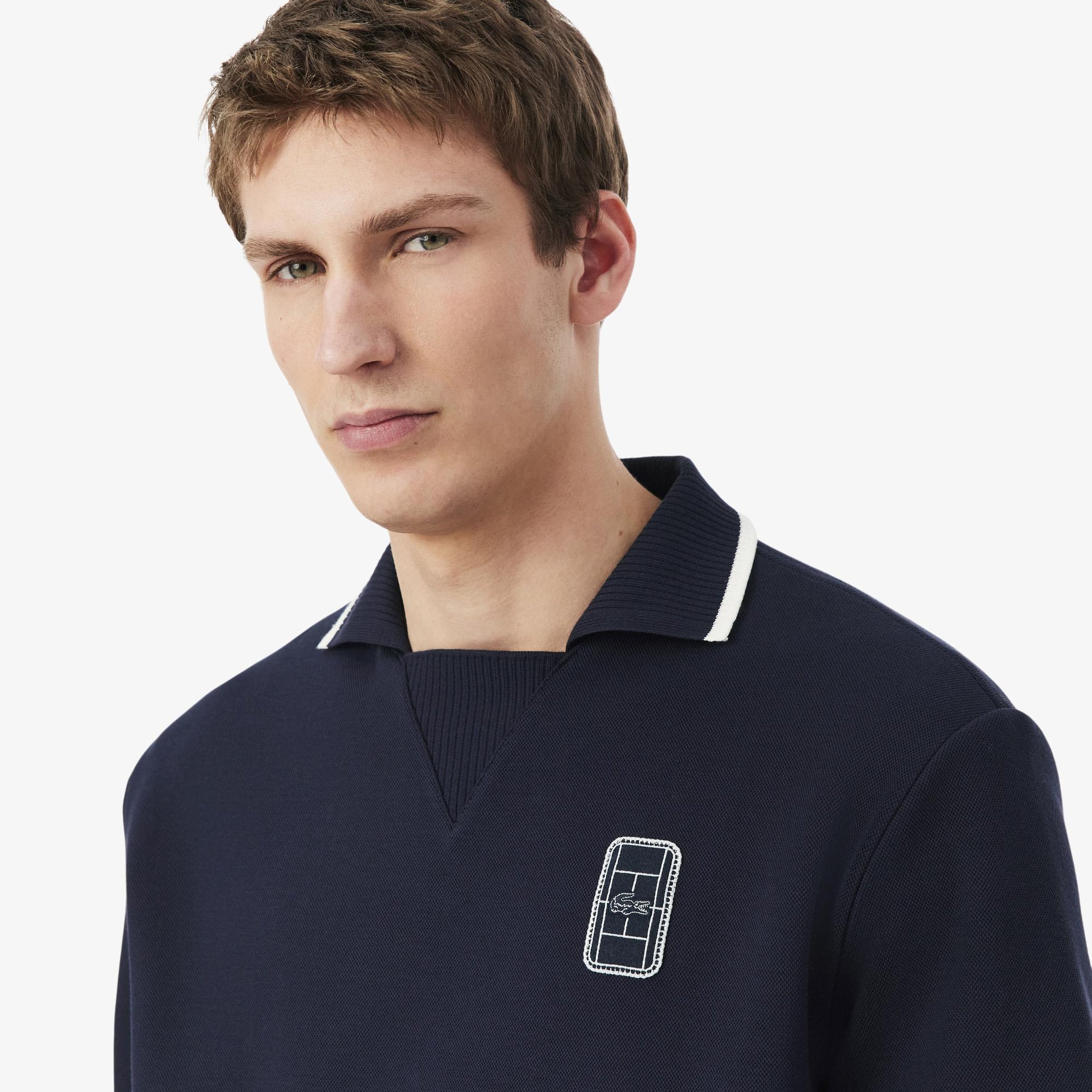 Erkek Loose Fit Lacivert Polo