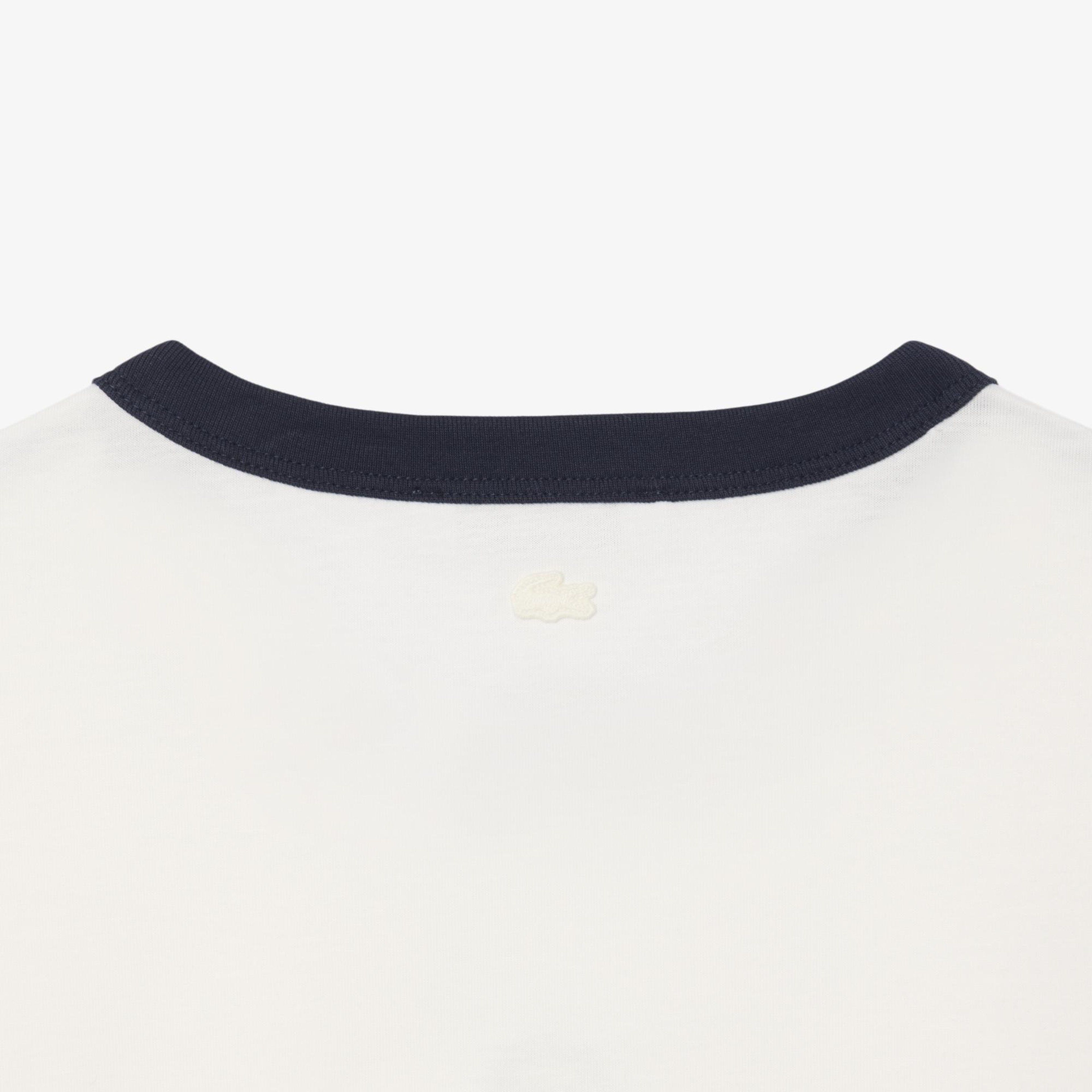 Kadın Relaxed Fit Bisiklet Yaka Beyaz T-Shirt