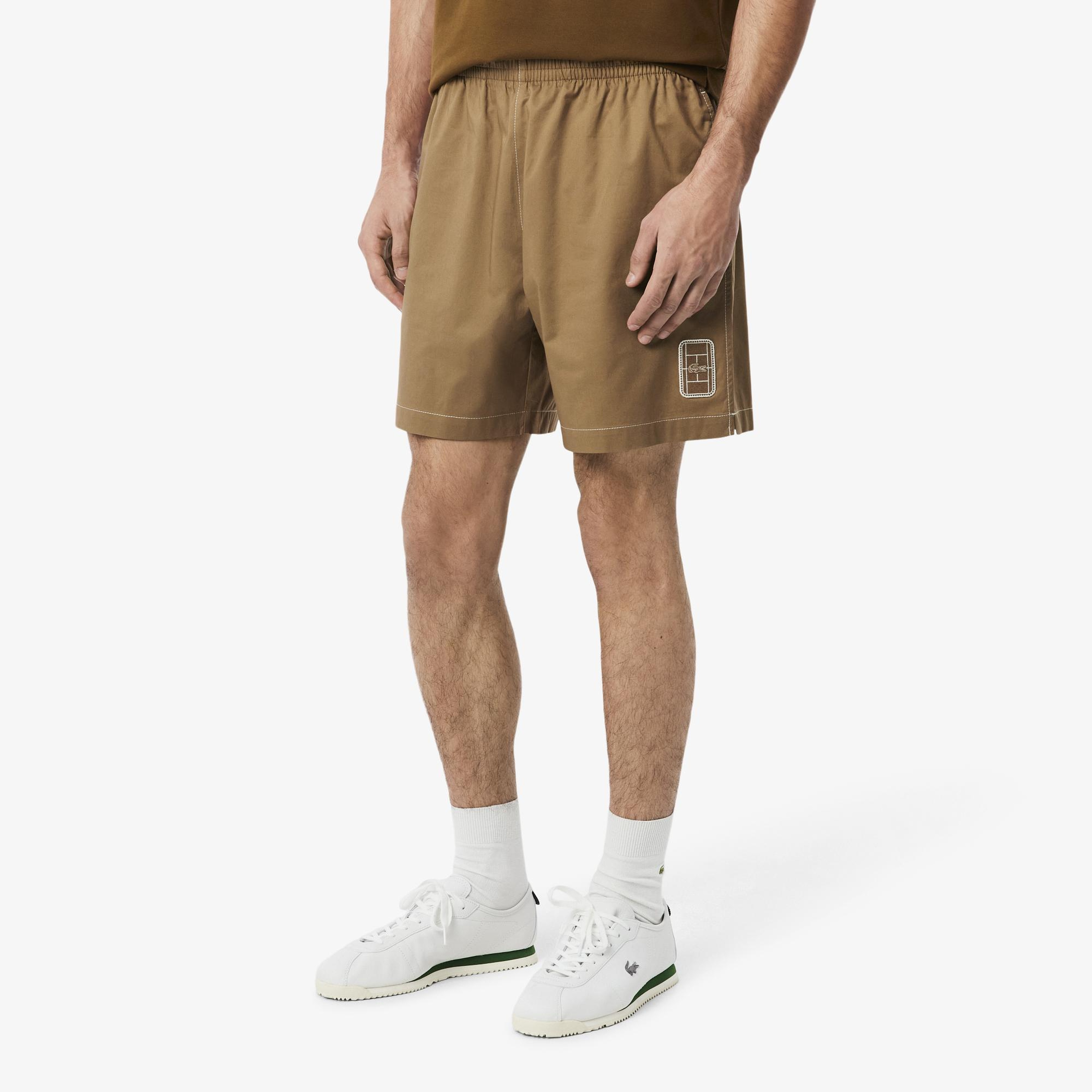 Erkek Relaxed Fit Kahverengi Şort