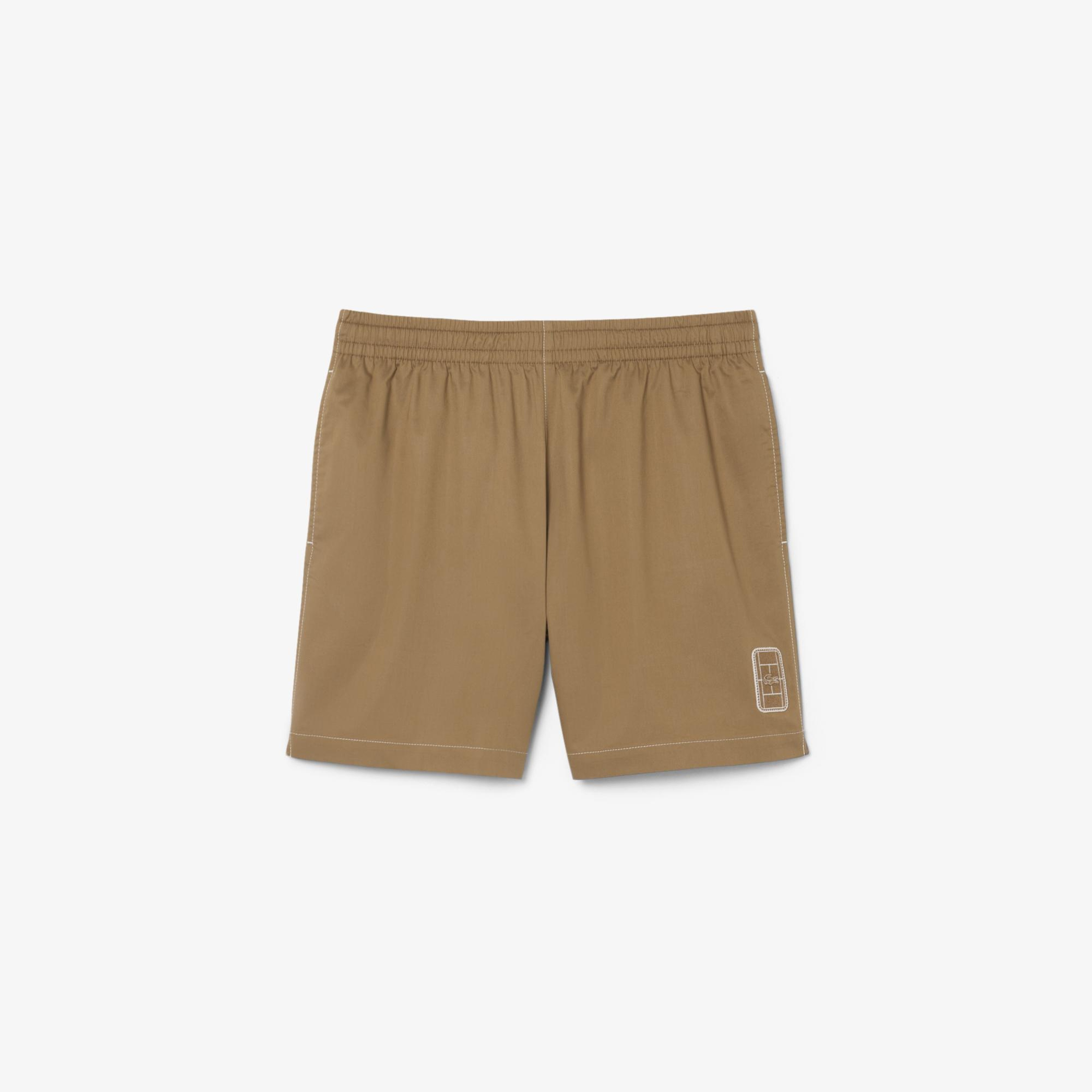 Erkek Relaxed Fit Kahverengi Şort