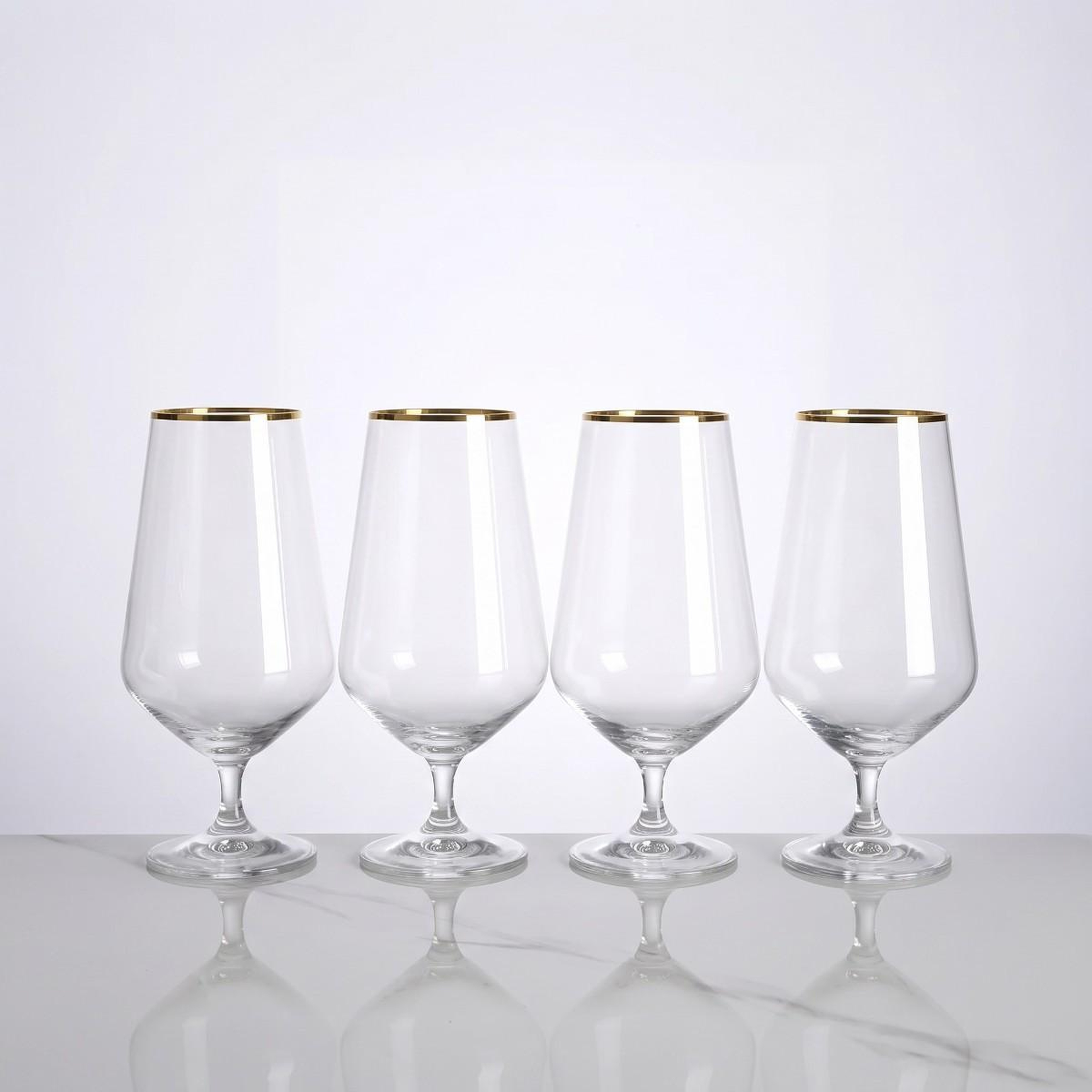 Meringue 4'lü Kristal Bira Bardağı 540 cc