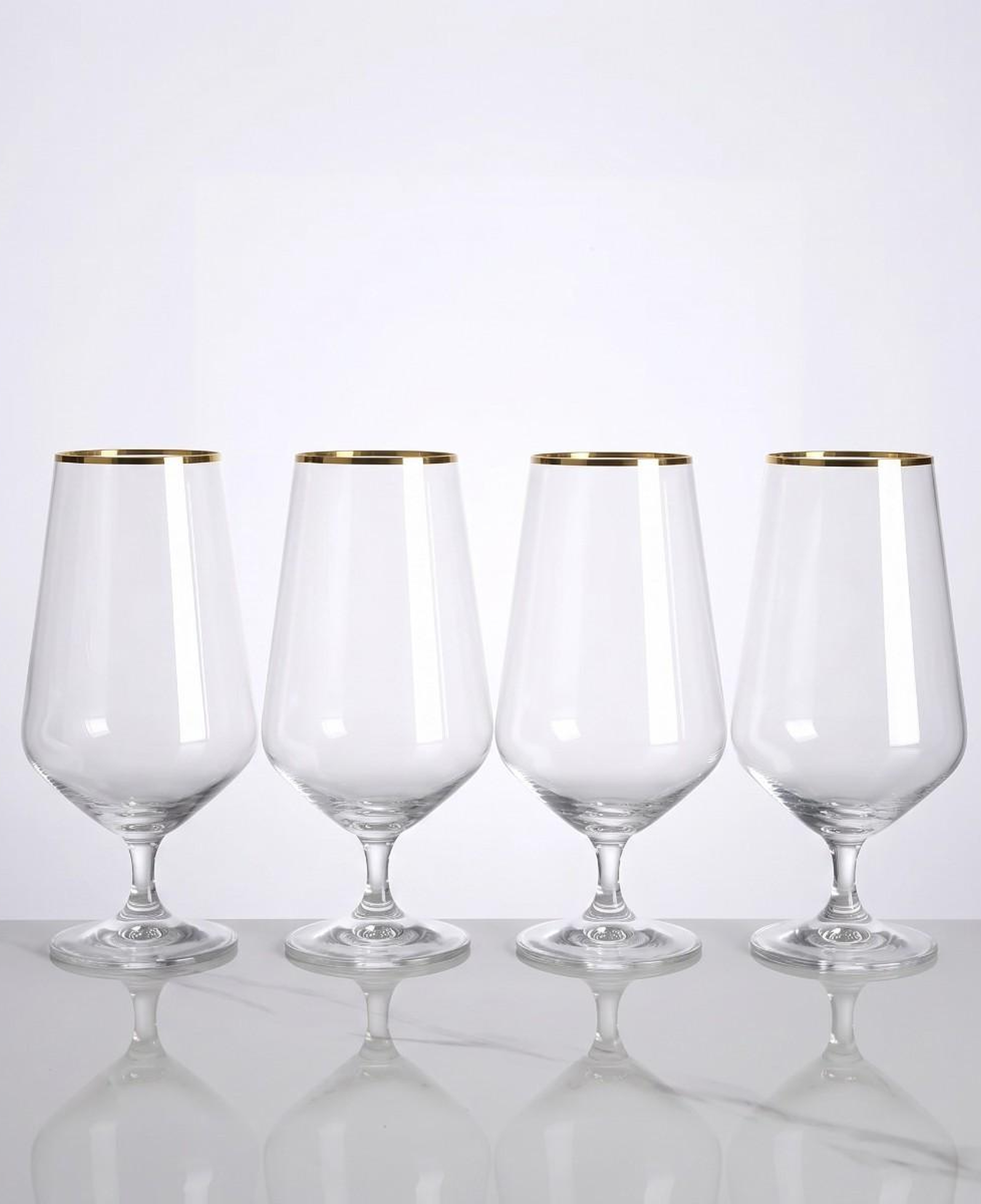 Meringue 4'lü Kristal Bira Bardağı 540 cc