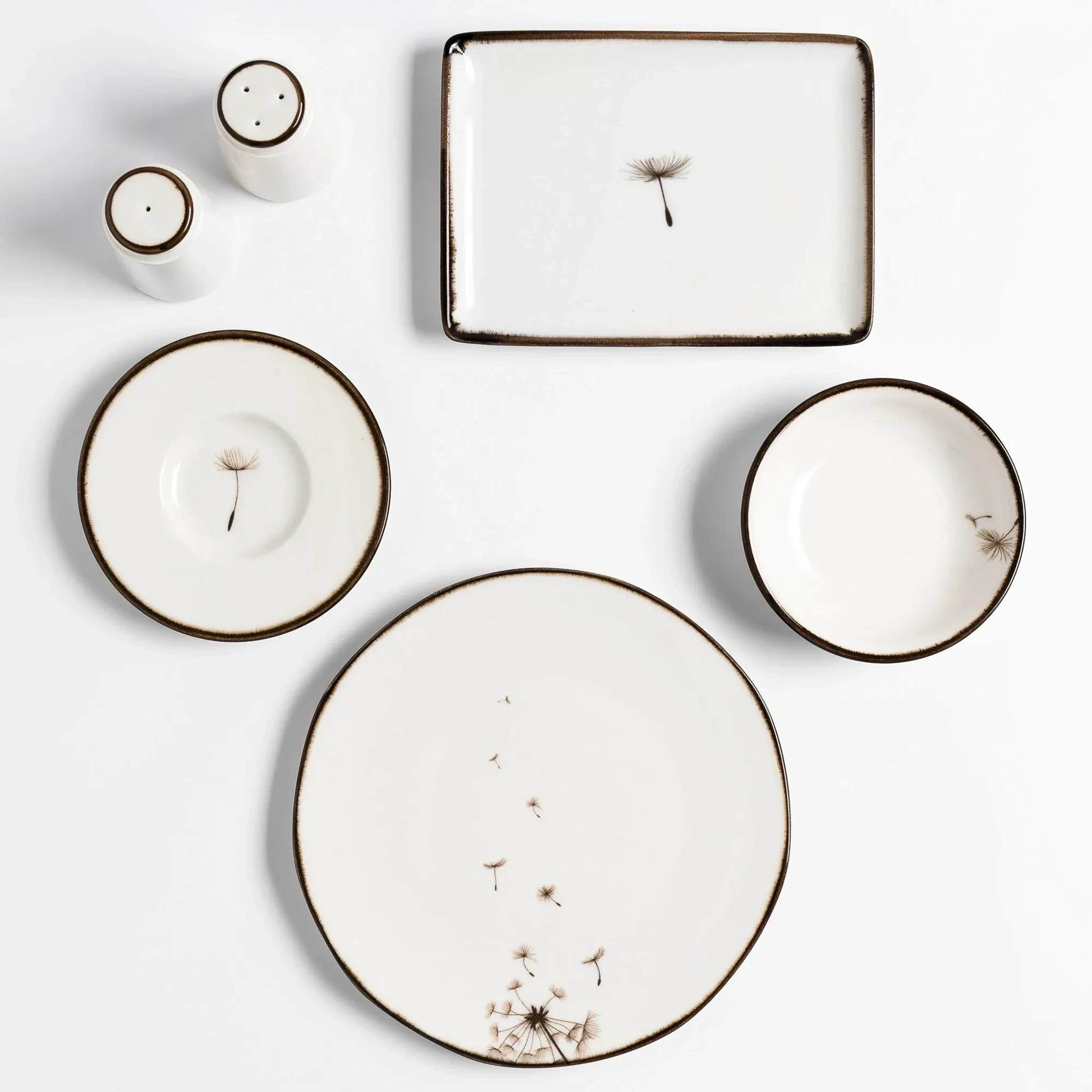 Nash Desenli 6'lı Pasta Tabağı 21 Cm
