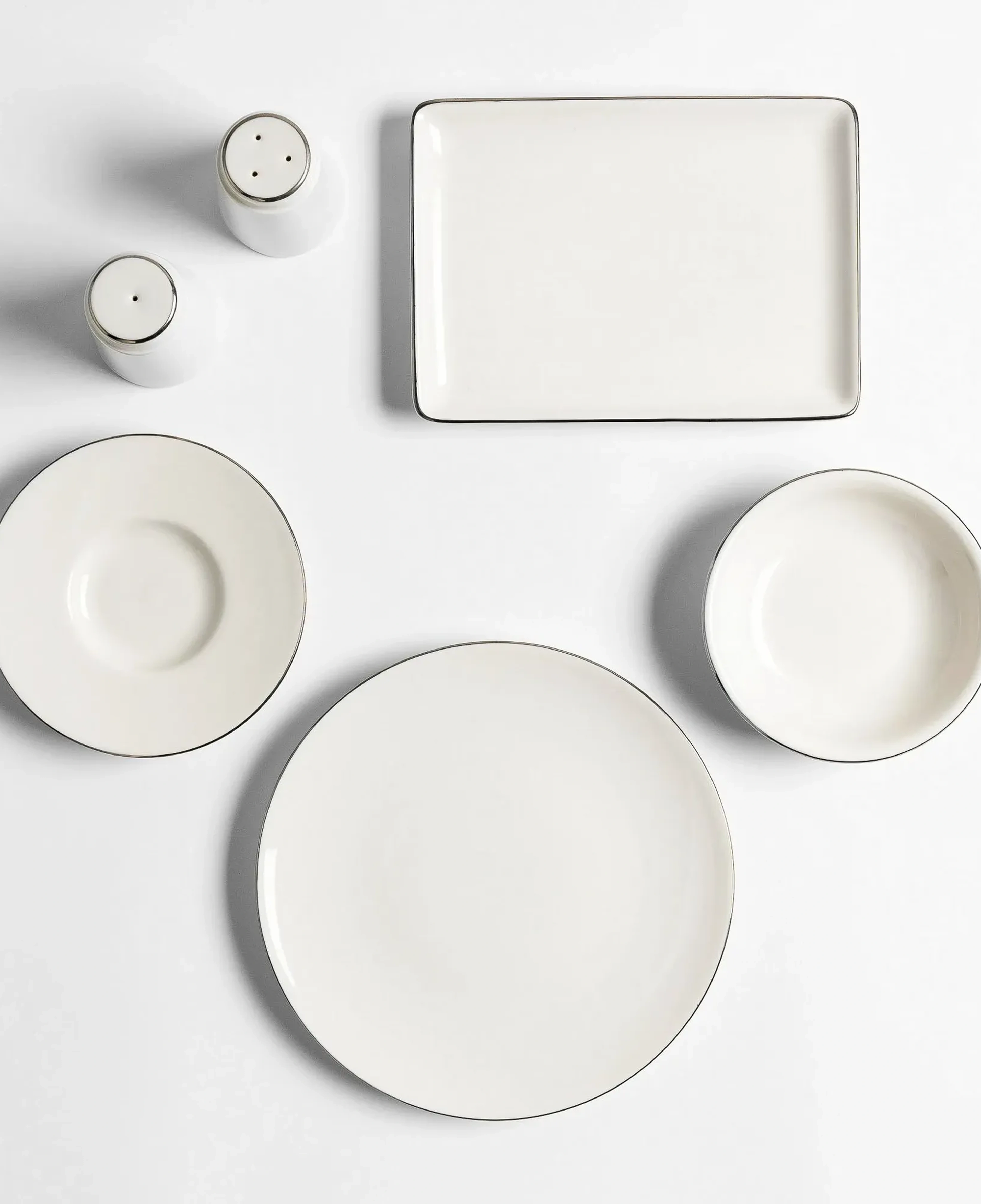 Elias Platin 6'lı Servis Tabağı 25 Cm