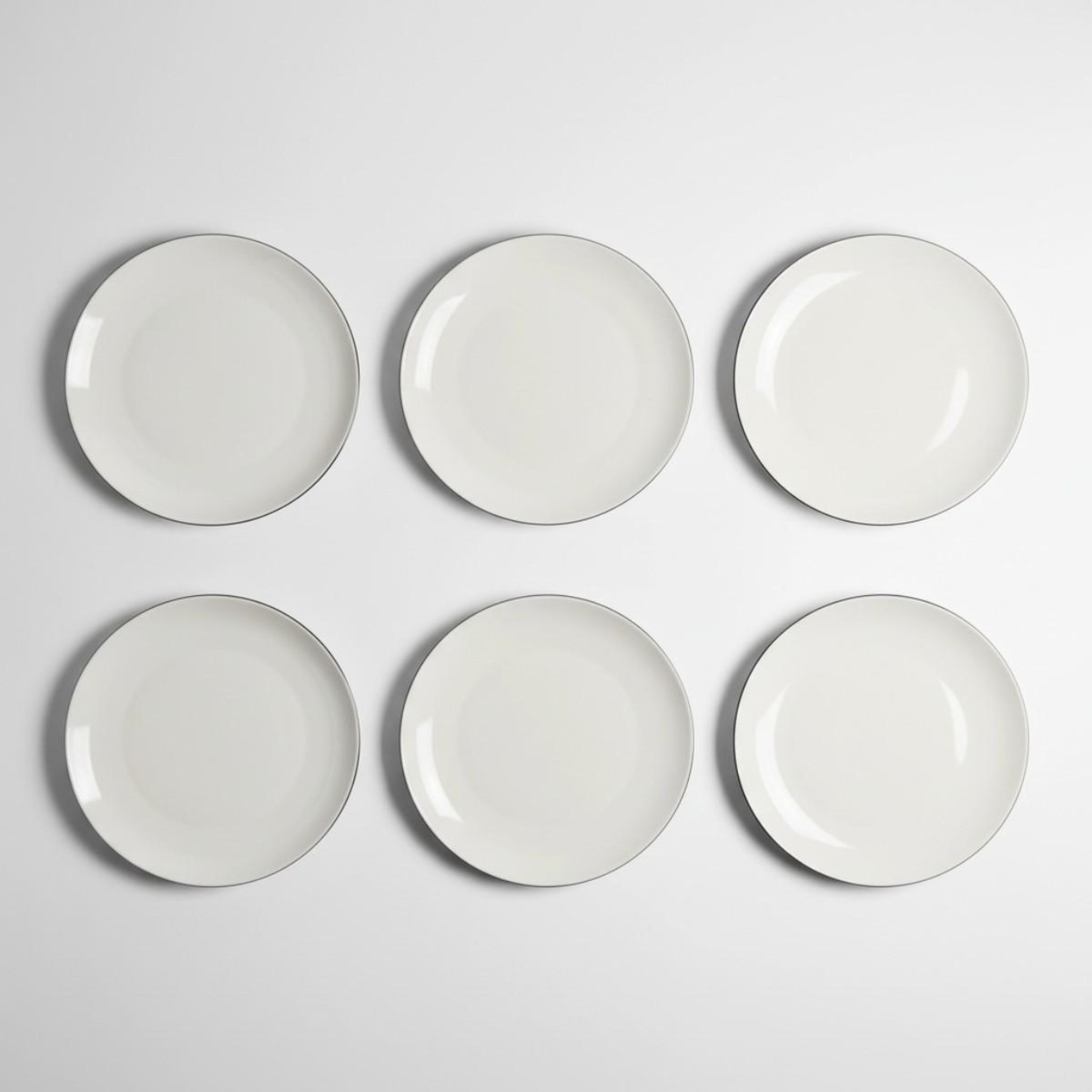 Elias Platin 6'lı Servis Tabağı 25 Cm