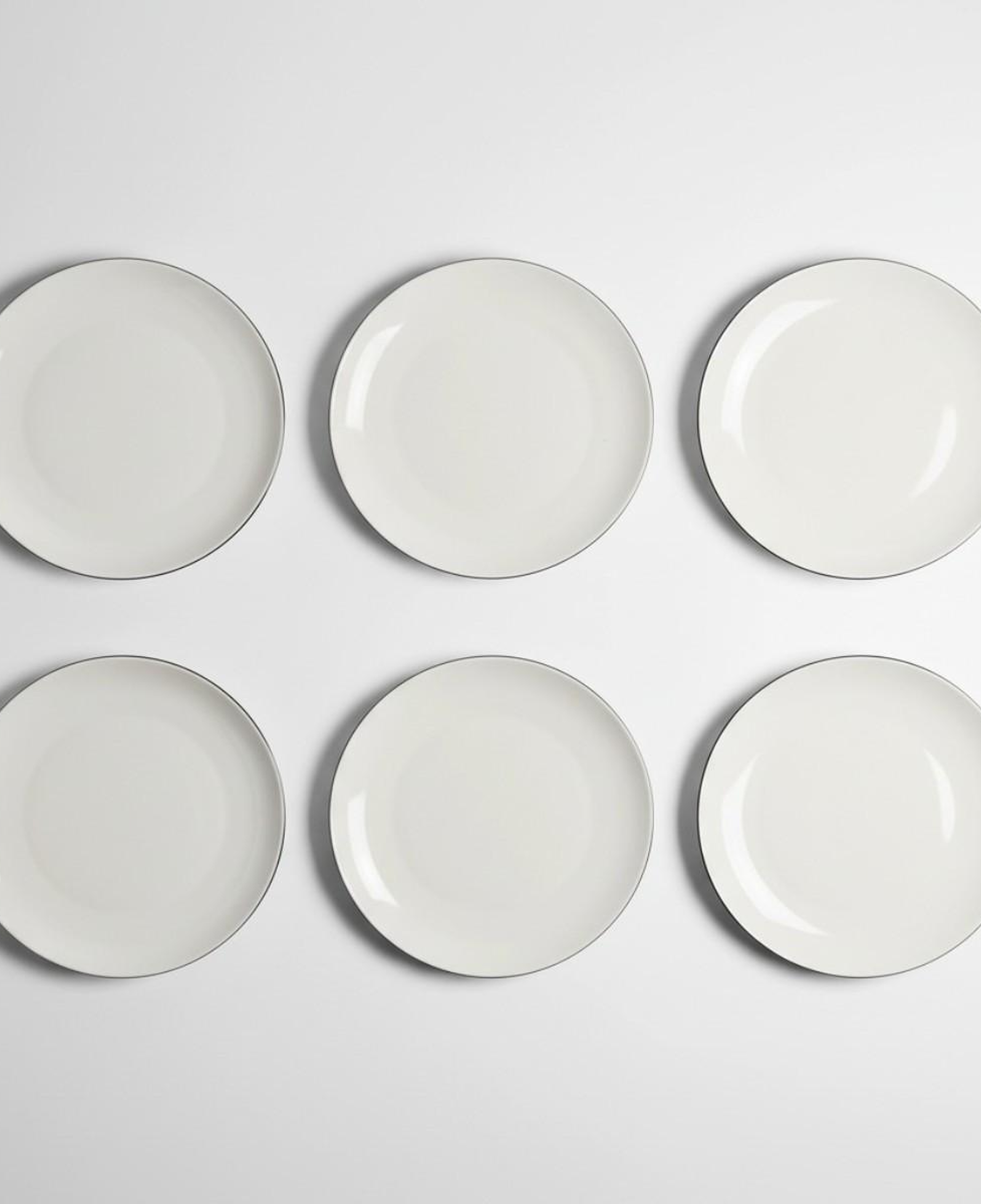 Elias Platin 6'lı Servis Tabağı 25 Cm
