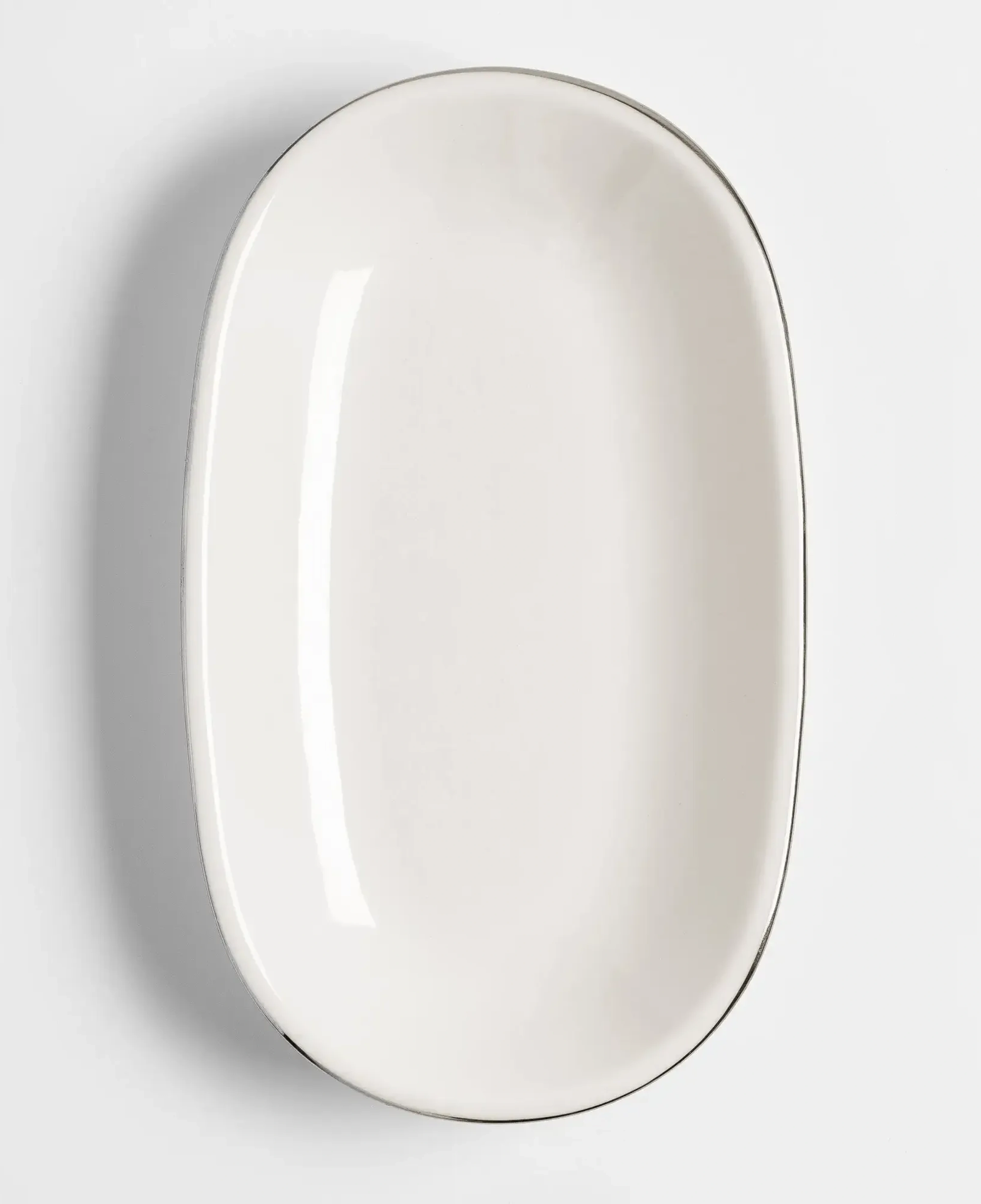 Elias Platin 6'lı Kayık Tabak 24x14 Cm