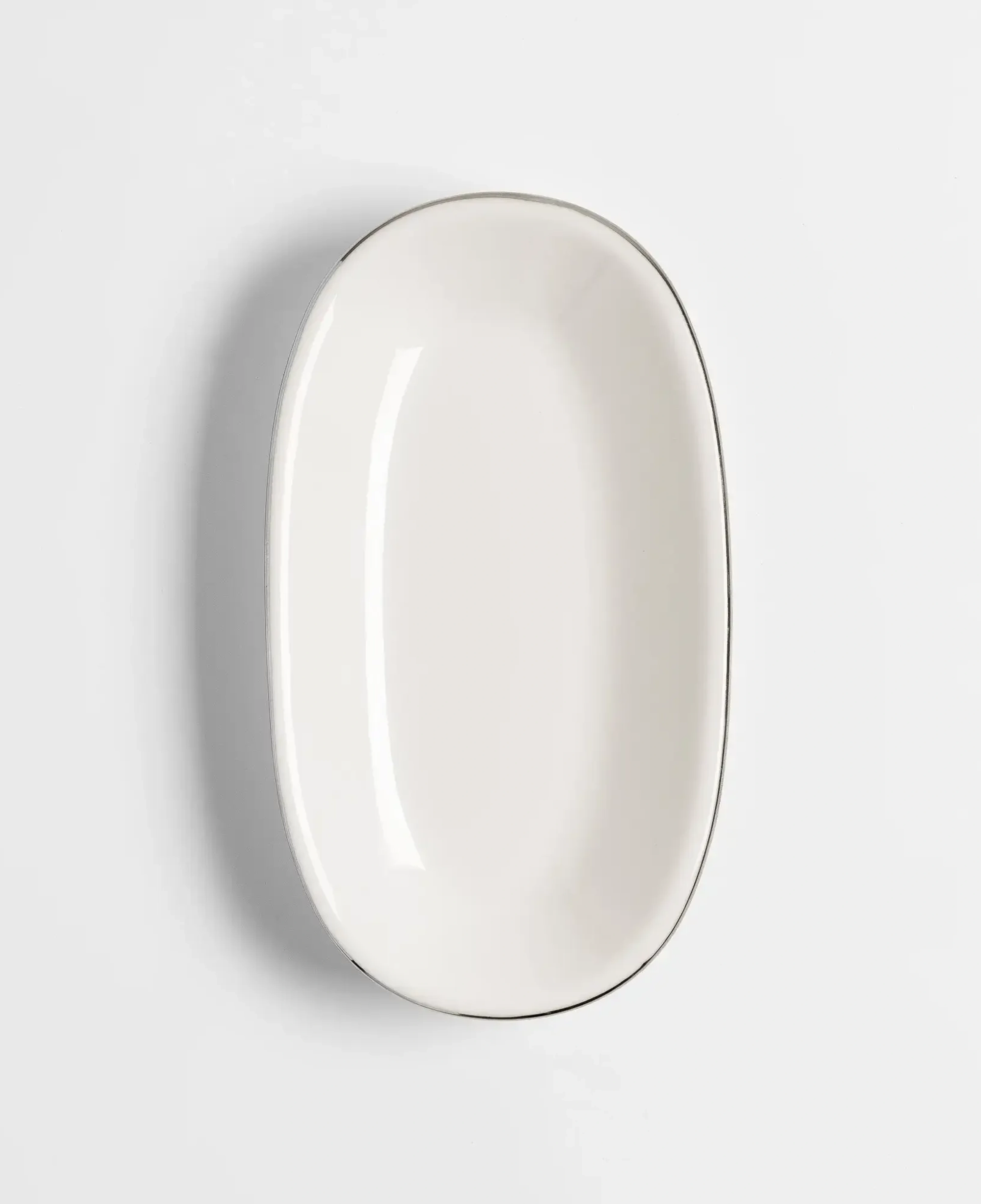 Elias Platin 6'lı Kayık Tabak 19x11 Cm