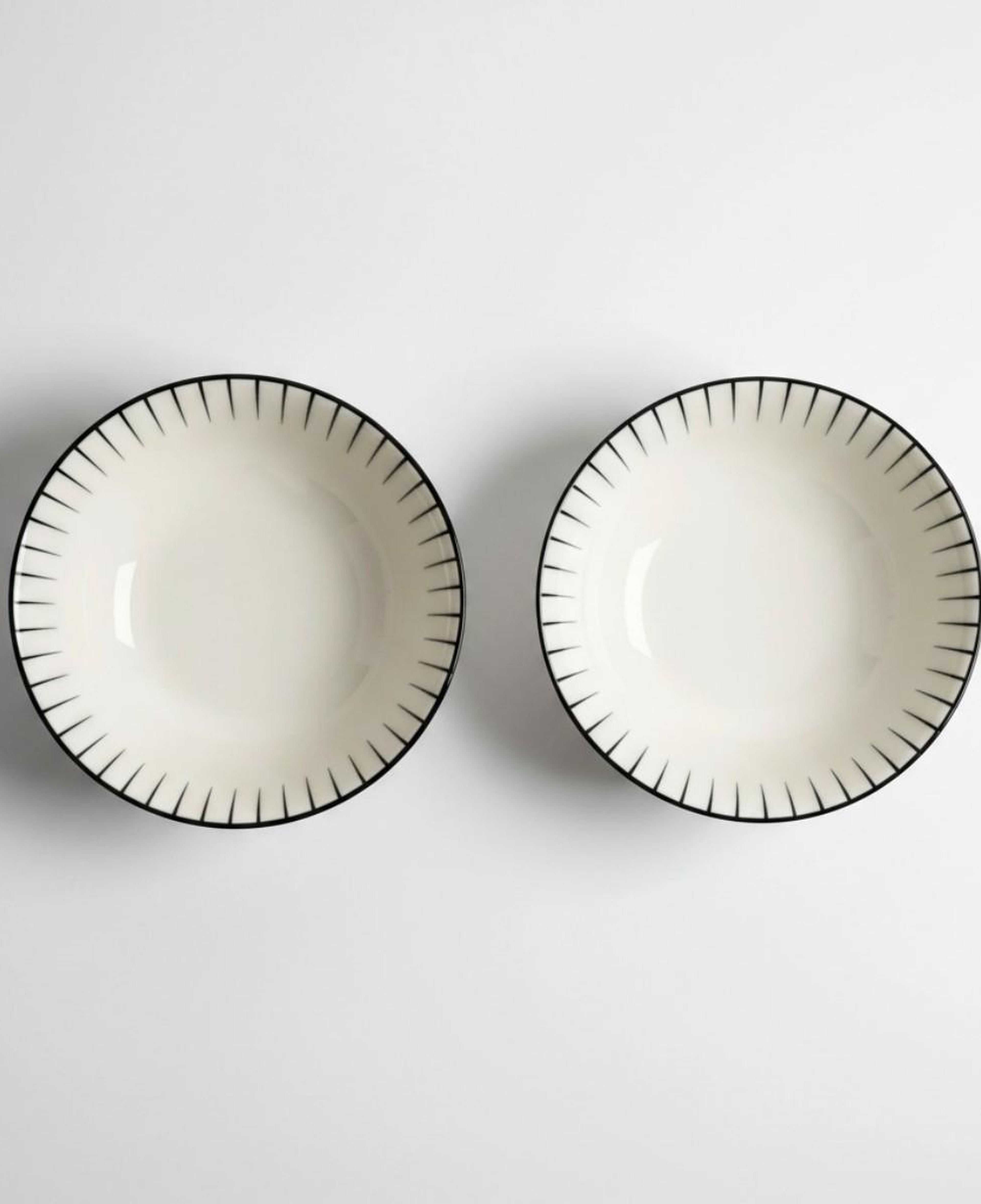 Aspen 2'li Çizgili Salata Kasesi 25 Cm