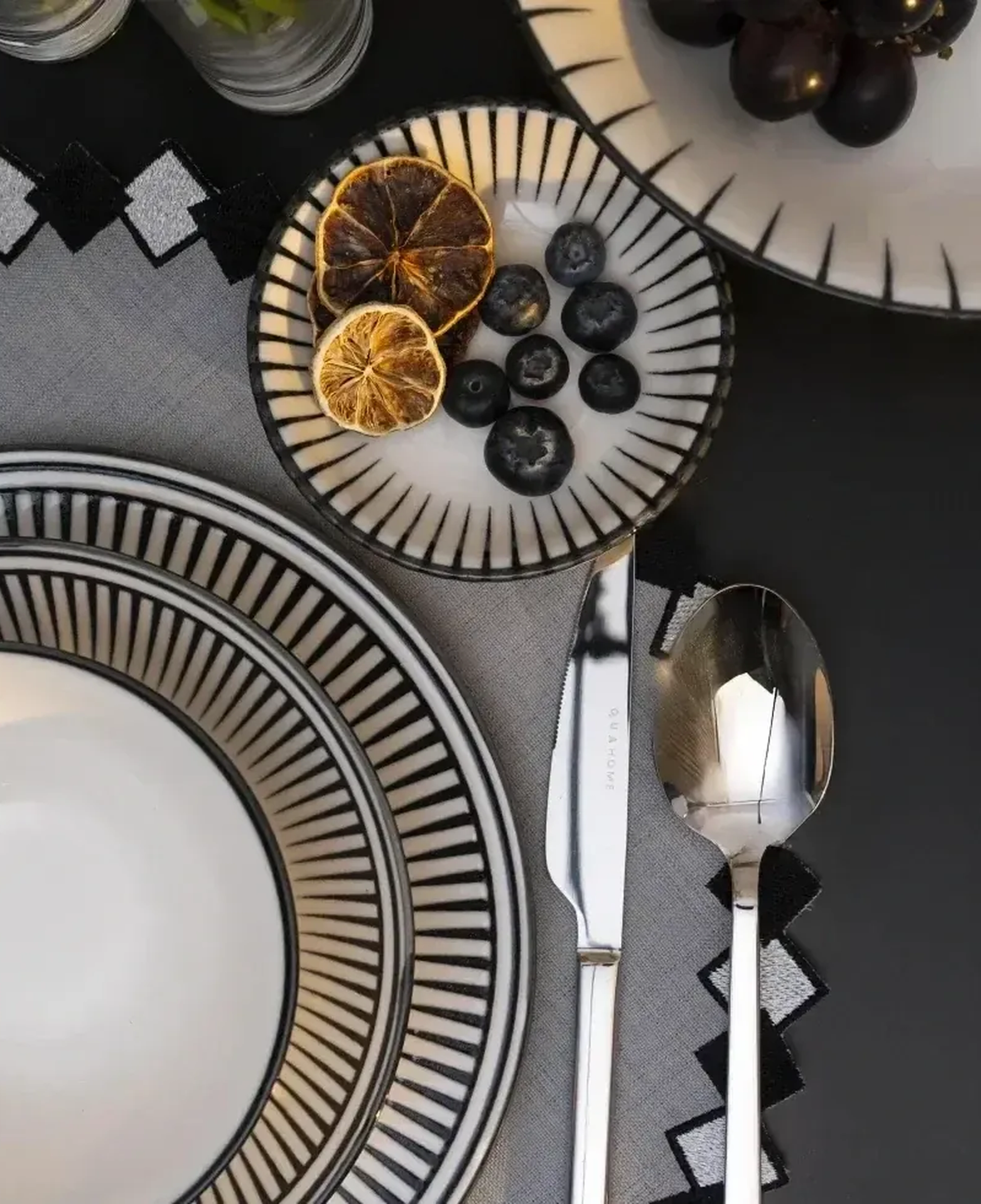 Aspen 4'lü Çizgili Servis Kasesi 11 Cm
