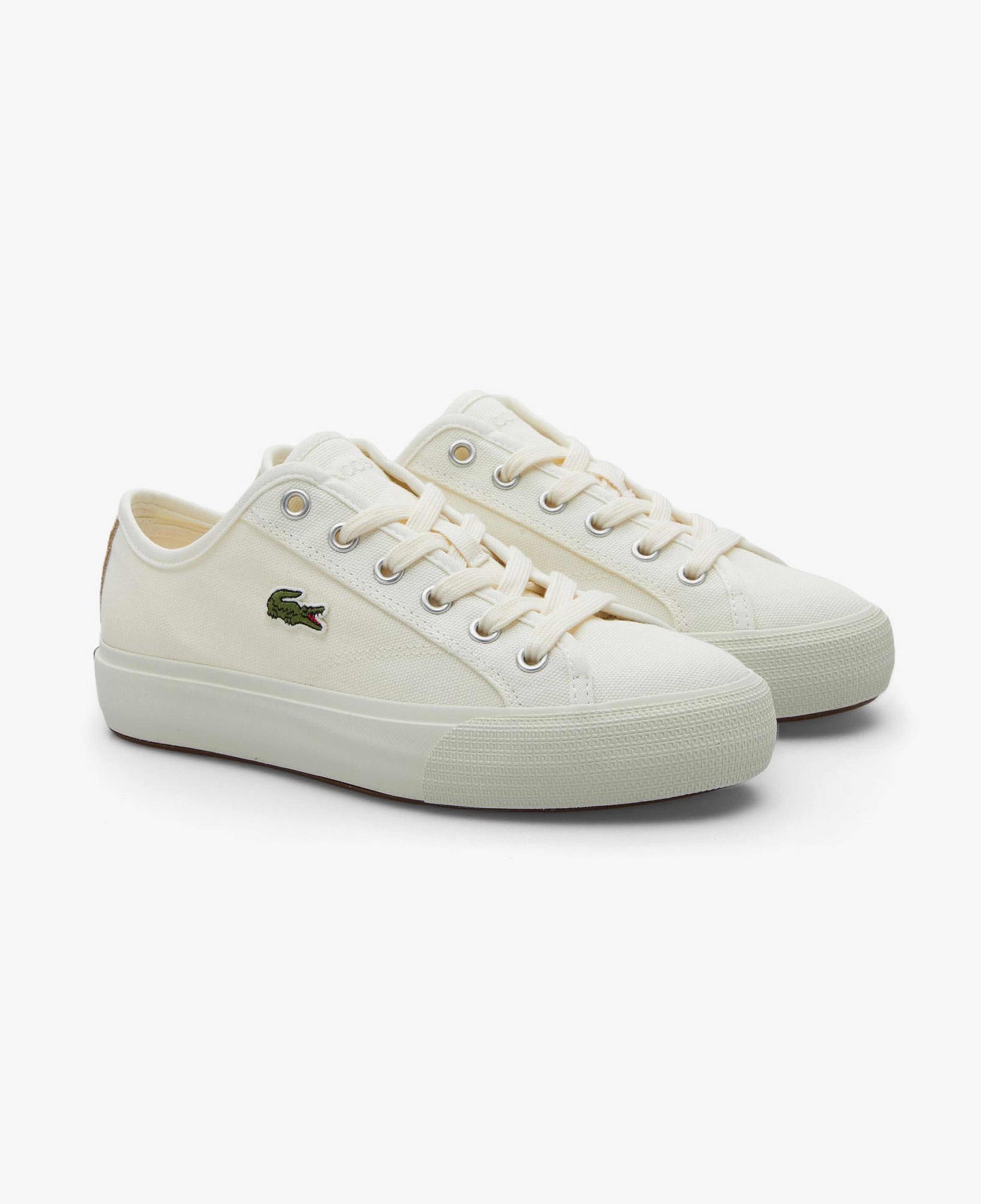 Lacoste Backcourt Kadın Krem Sneaker