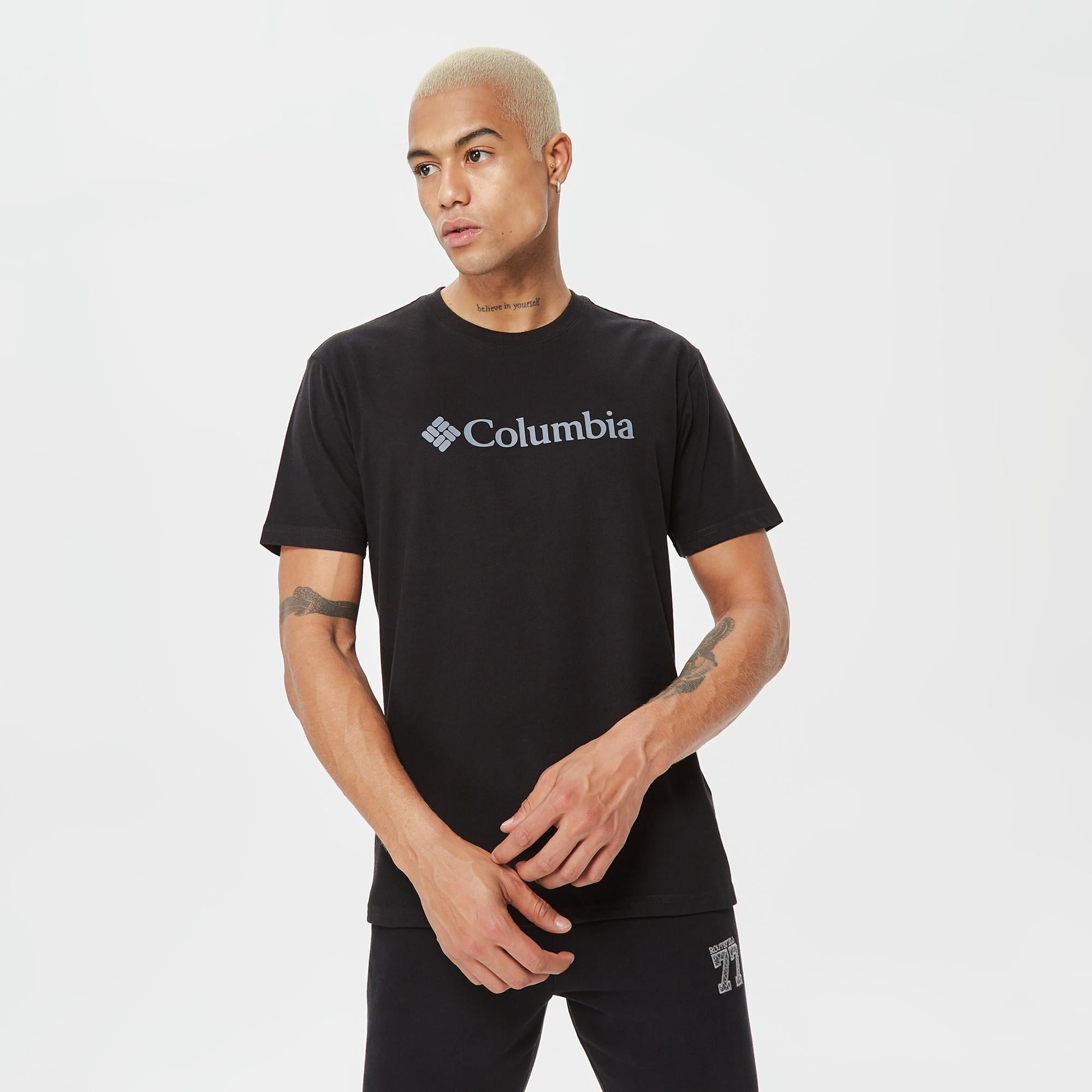 Columbia CSC Basic Logo Brushed Erkek Siyah T-Shirt