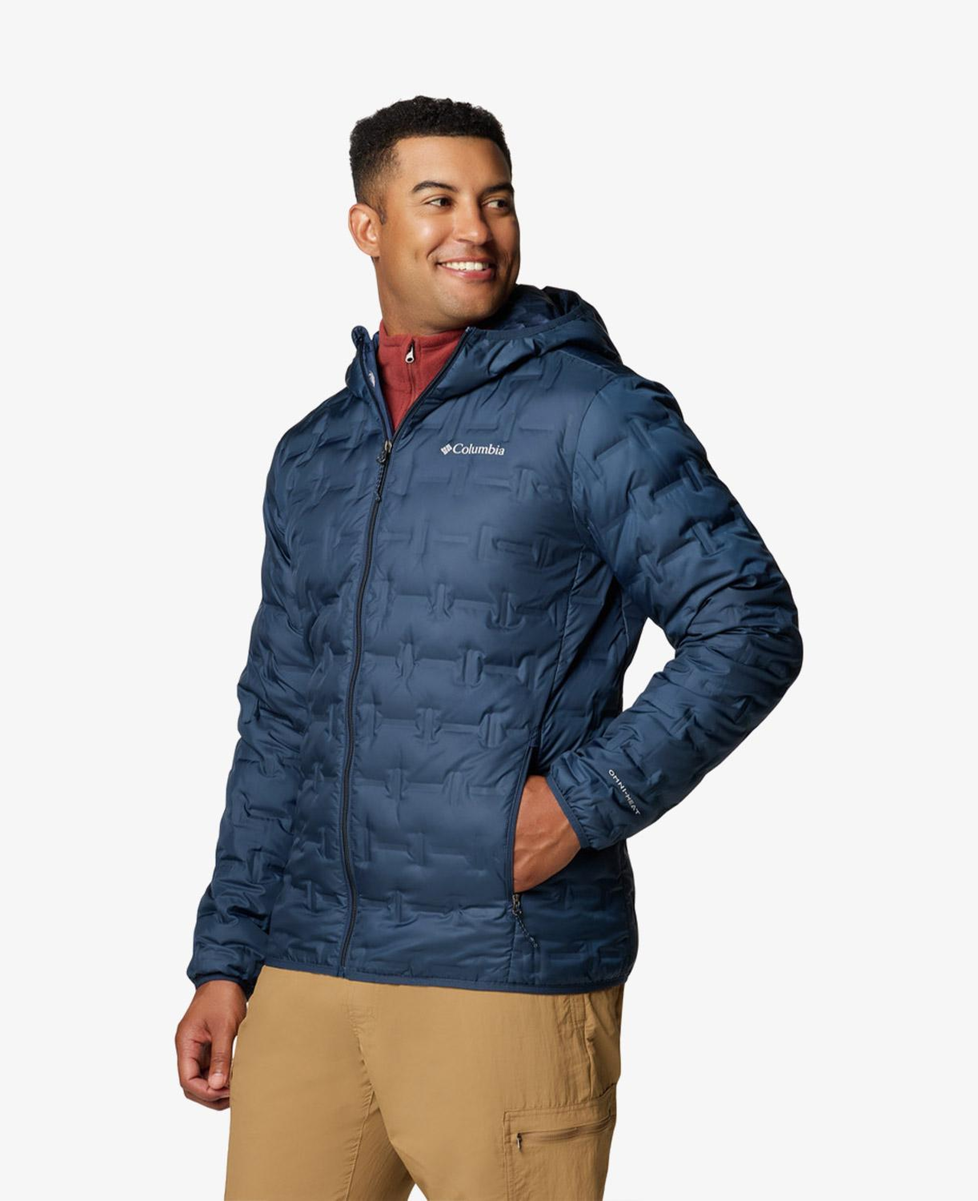 Columbia Delta Ridge Down II Erkek Lacivert Outdoor Mont