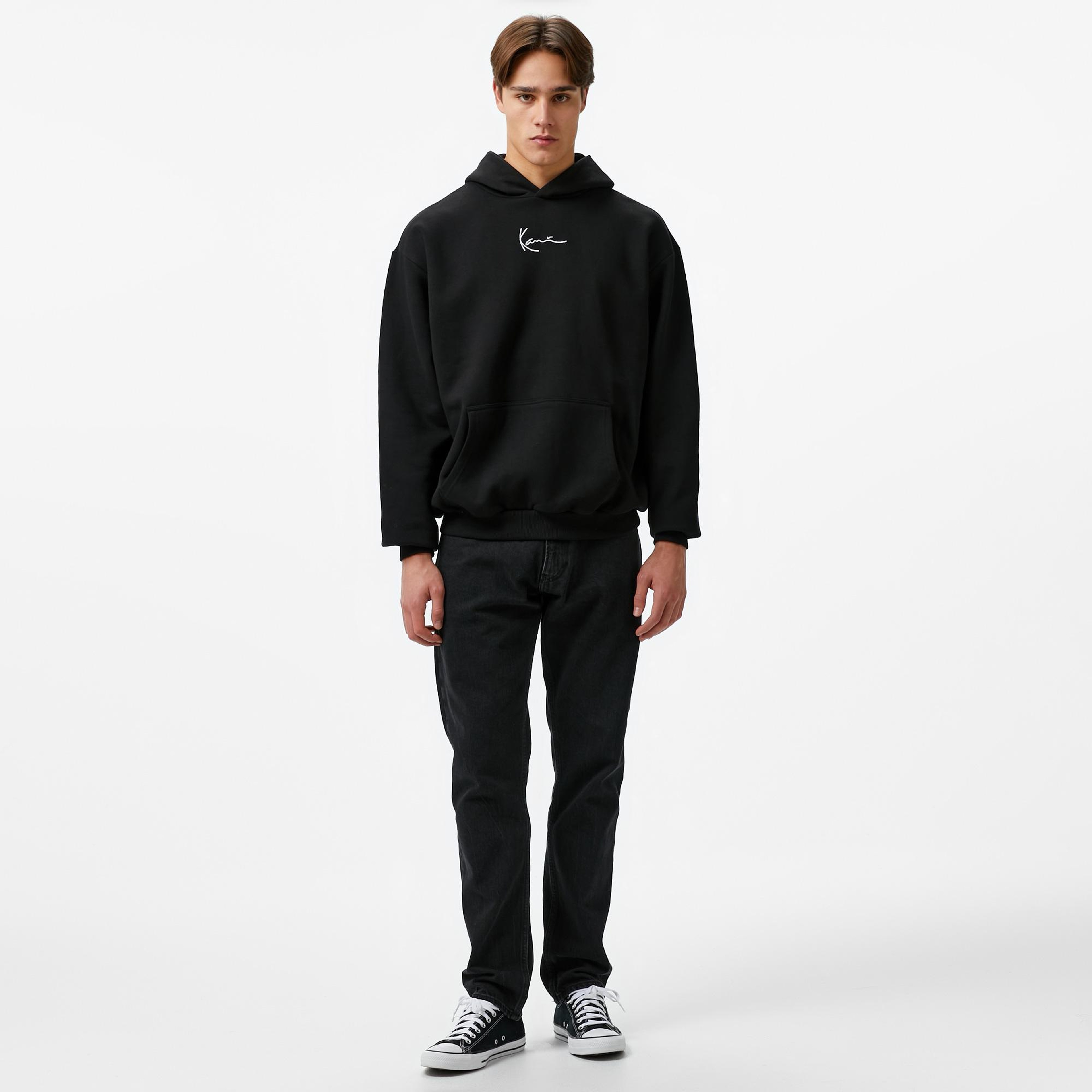 Karl Kani Small Signature Essential Erkek Siyah Sweatshirt