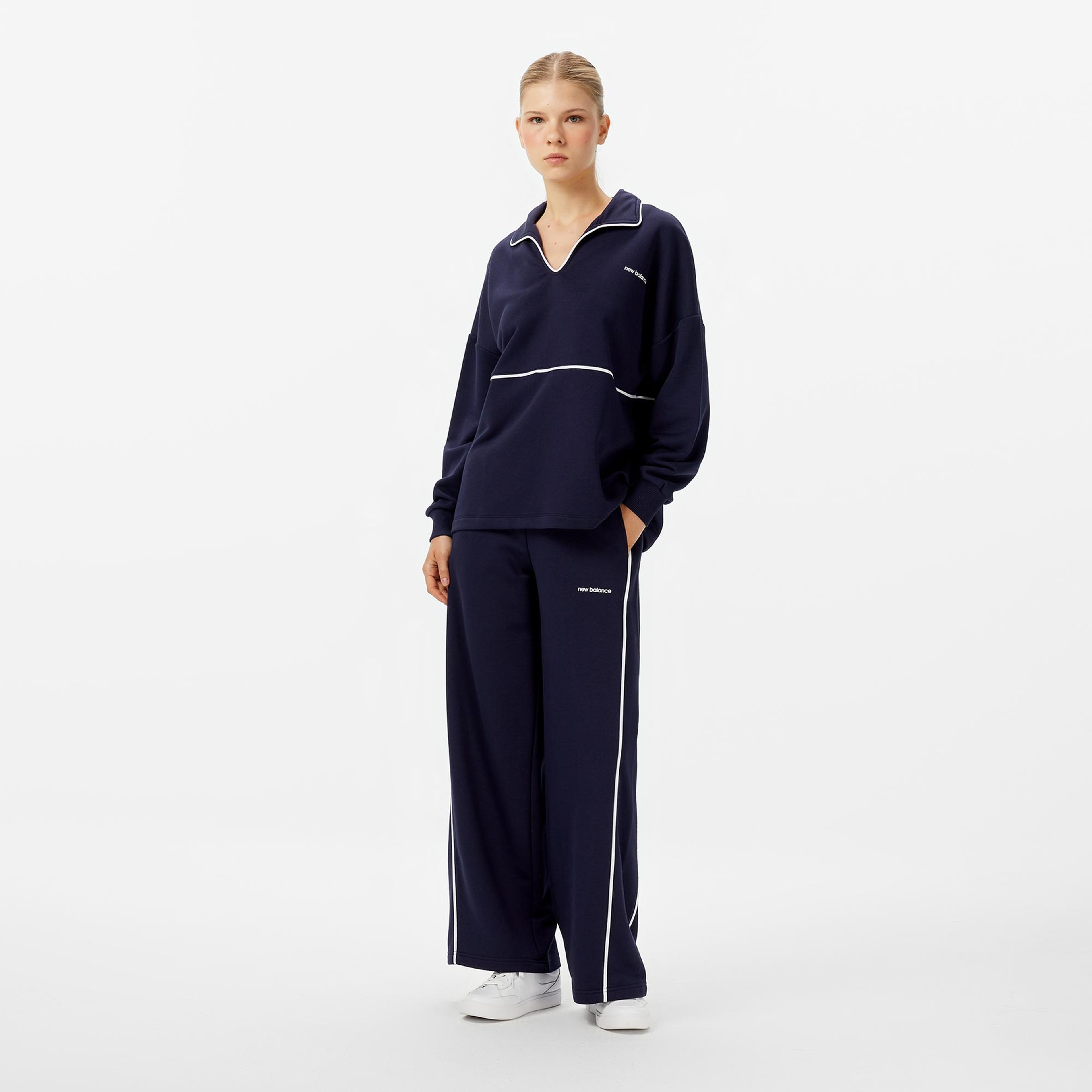 New Balance WNP3402 Kadın Lacivert Eşofman Altı