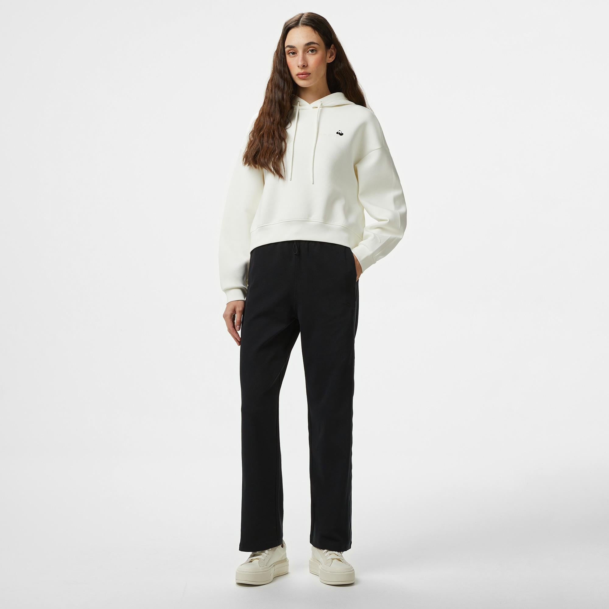 Anta Iconic Kadın Bej Sweatshirt