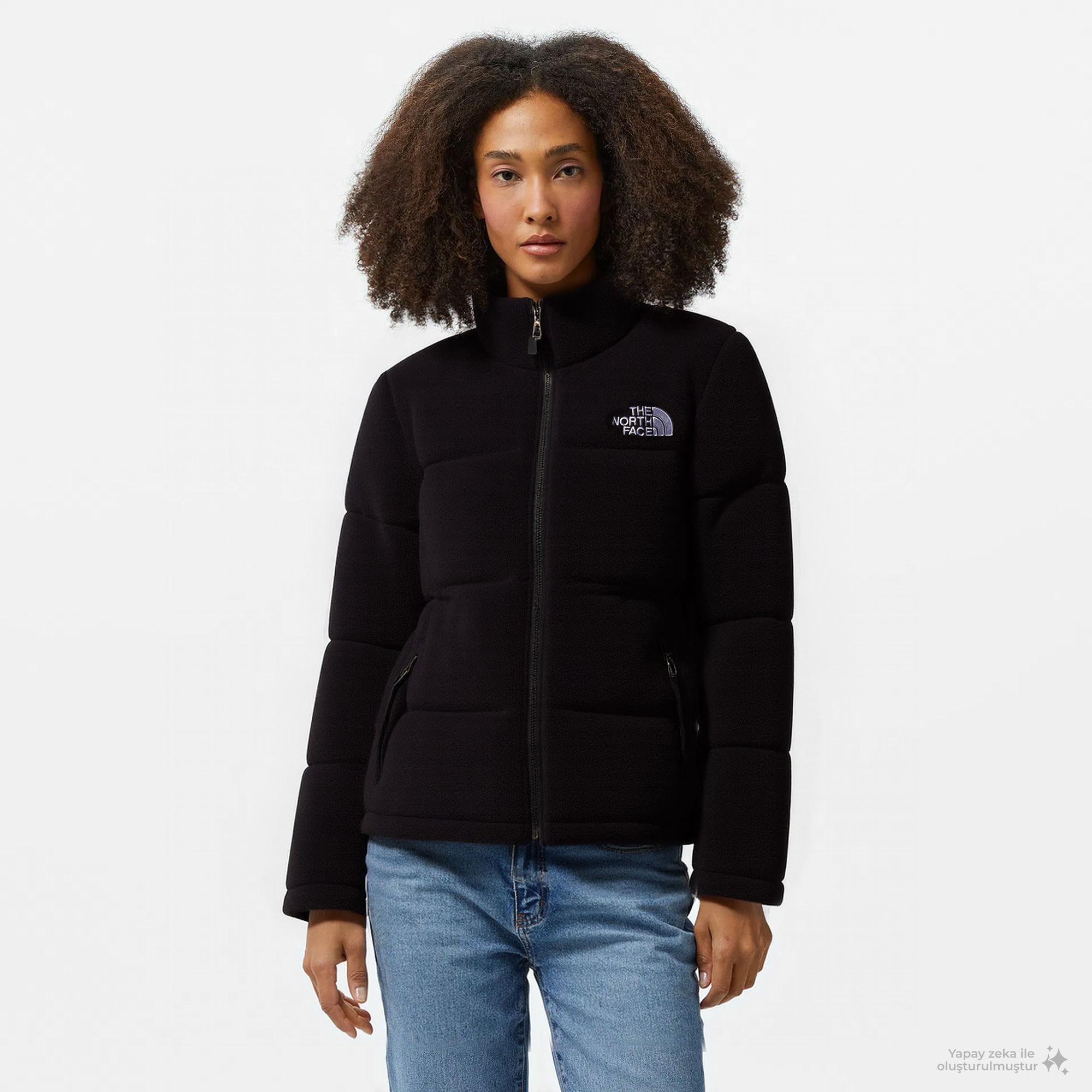 The North Face W 2000 Polar Nuptse Kadın Siyah Mont