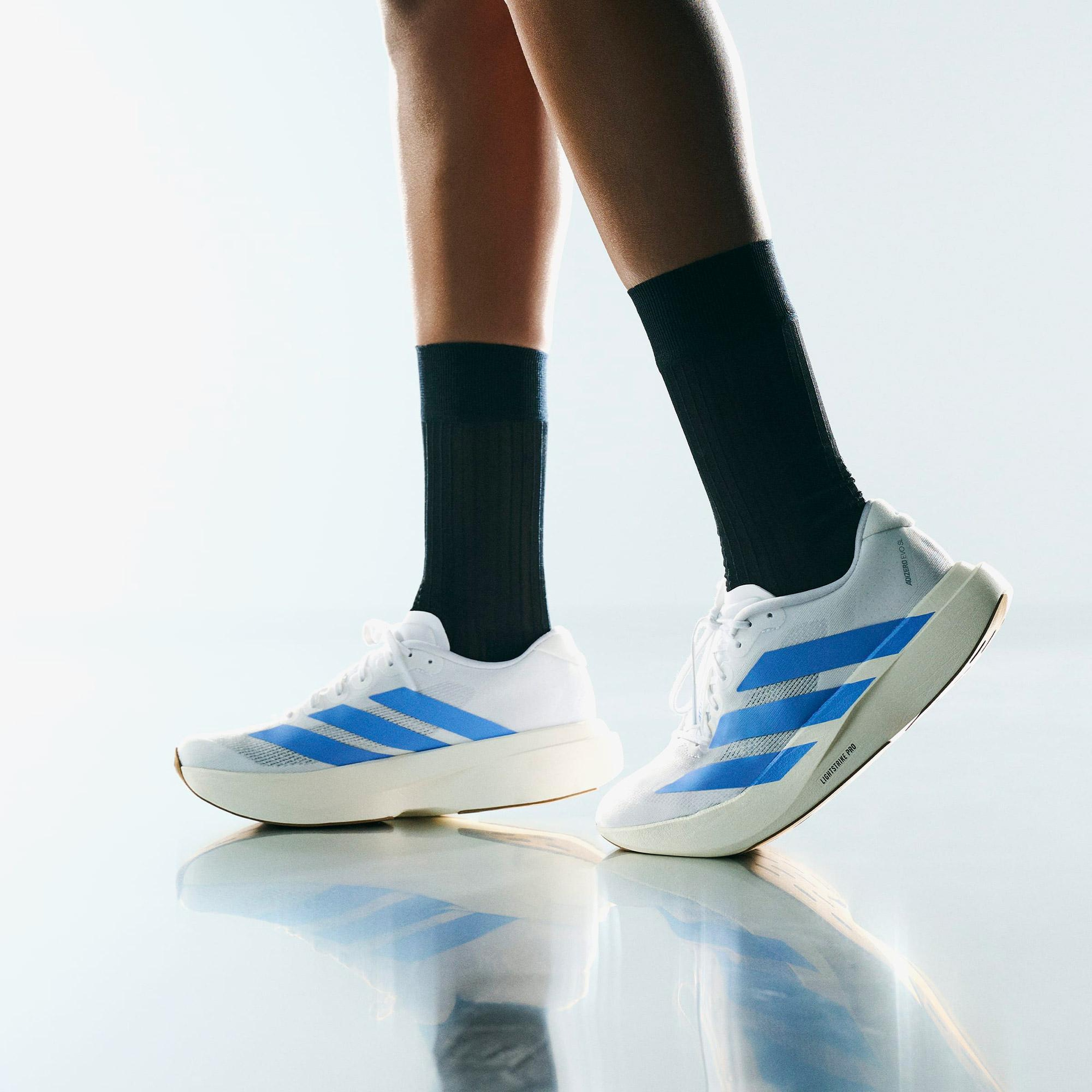 adidas Adizero Evo Sl Kadın Beyaz Koşu Ayakkabısı