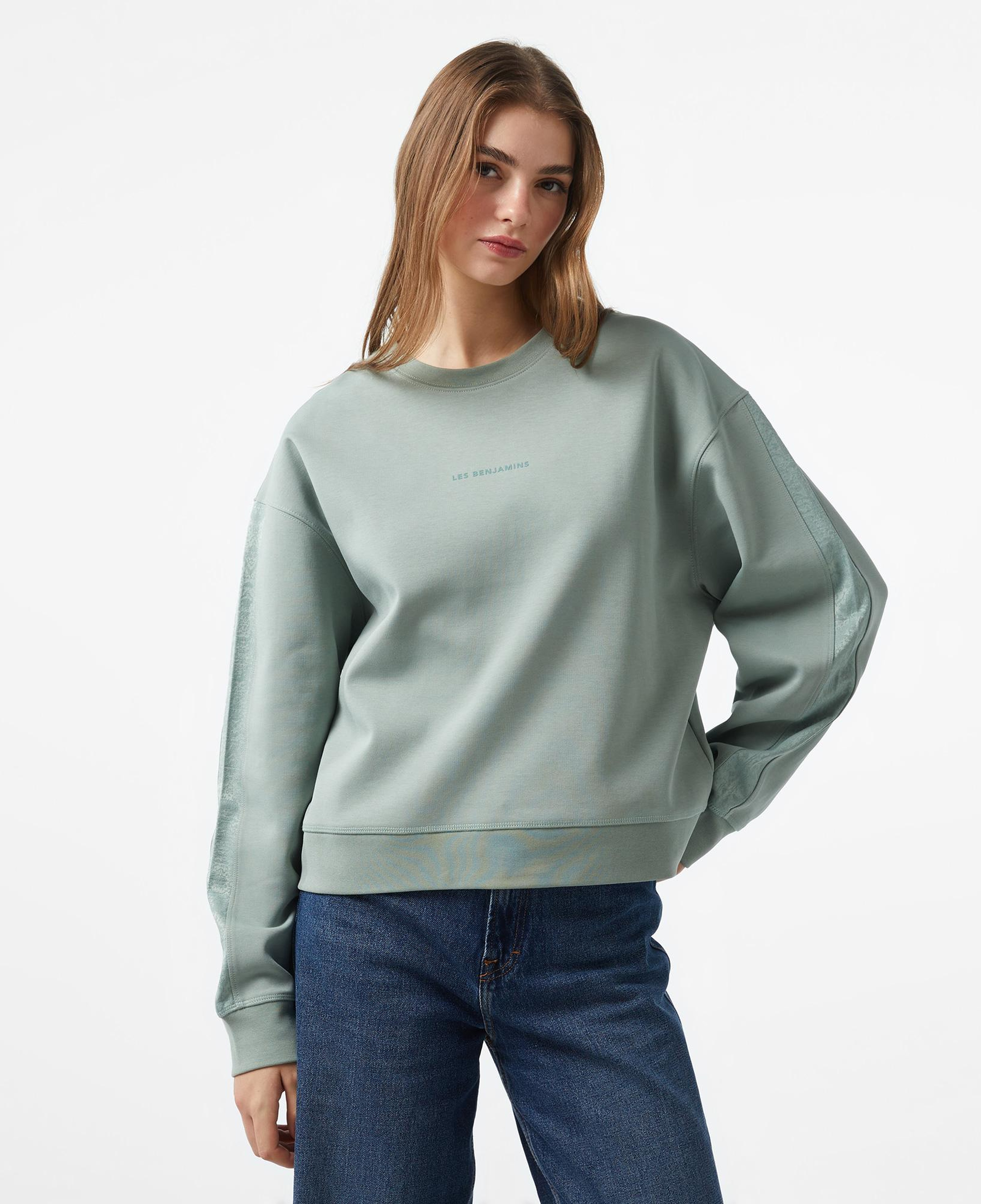 Les Benjamins 404 Kadın Yeşil Sweatshirt