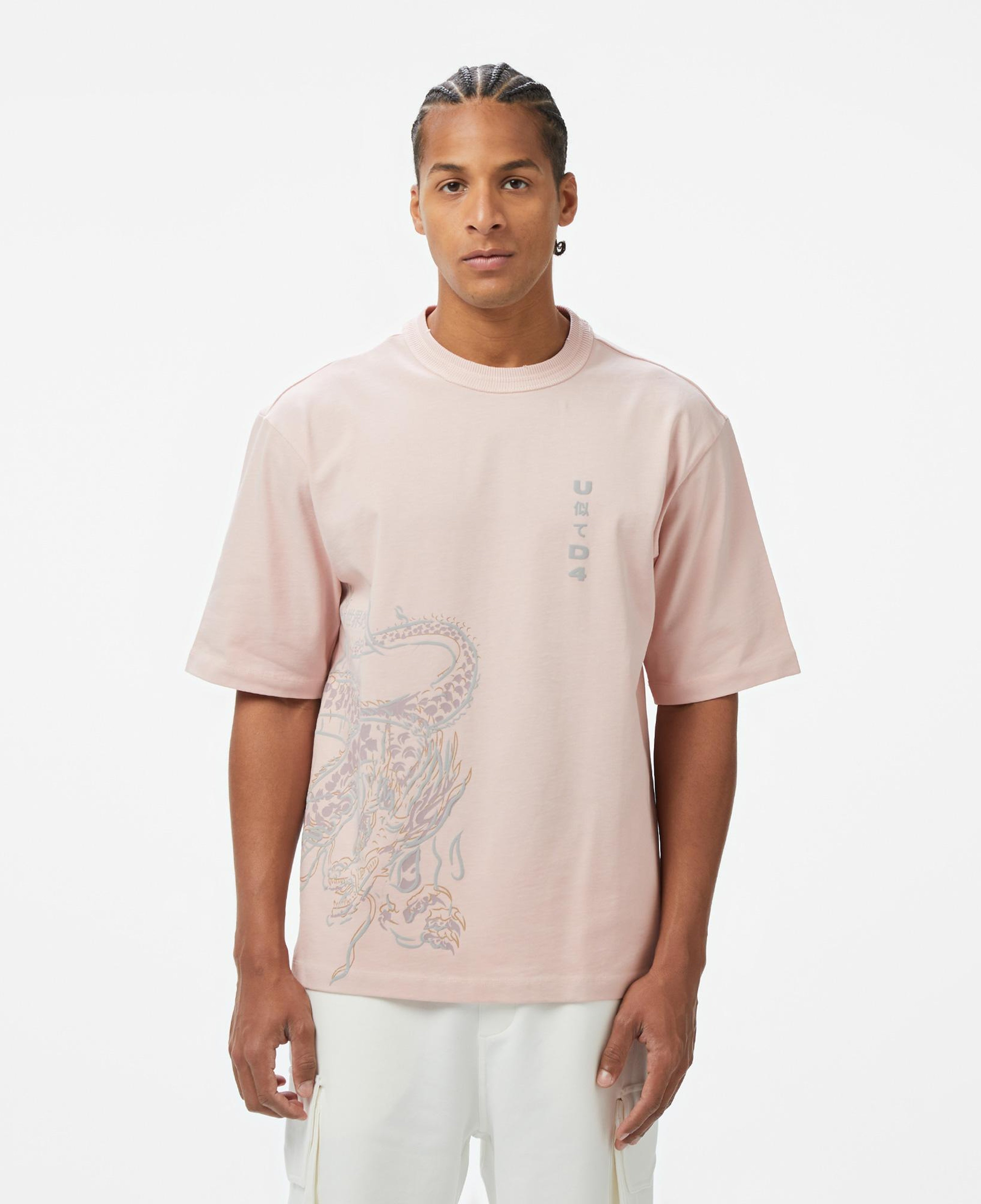 UNITED4 Classic Erkek Pembe T-Shirt