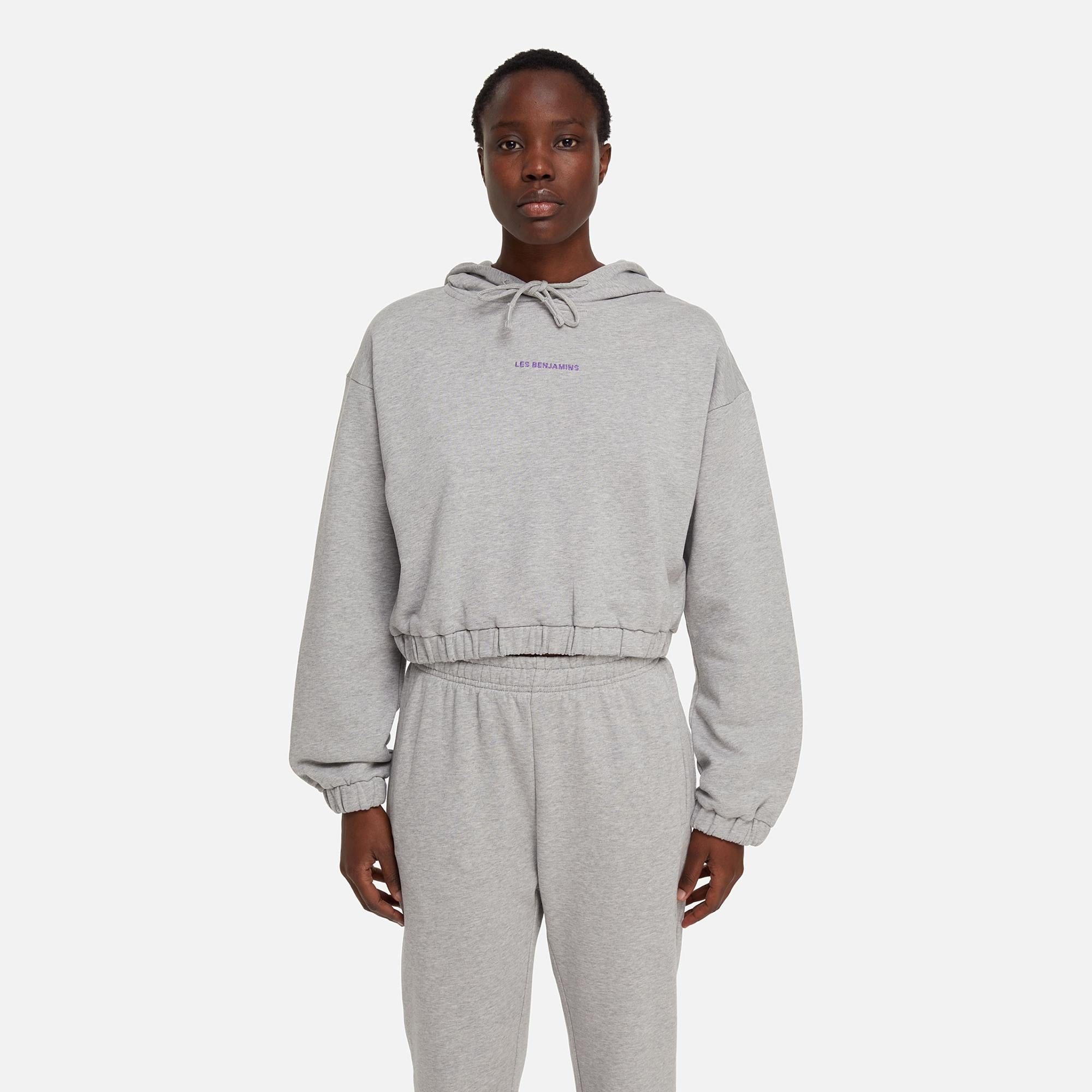 Les Benjamins Core Kadın Gri Hoodie