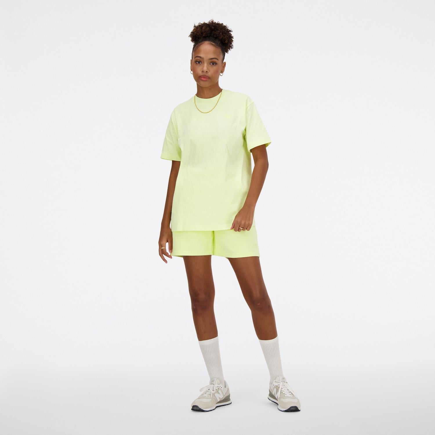 New Balance Athletics Jersey Kadın Sarı T-Shirt