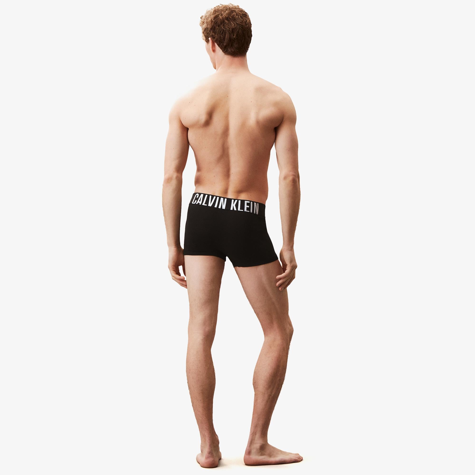 Calvin Klein Trunk 3'lü Erkek Siyah Logolu Boxer