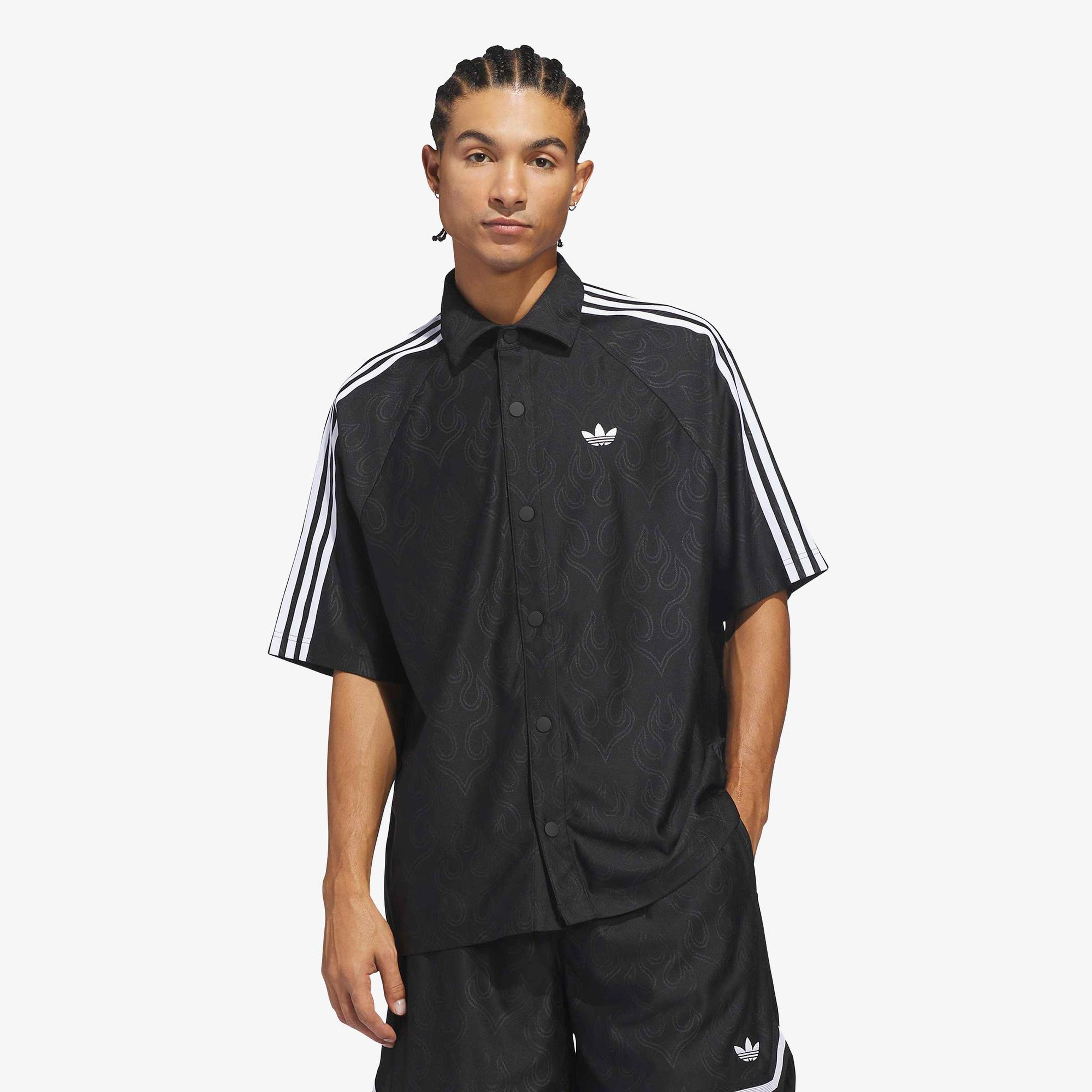 adidas Jacquard Top Unisex Siyah T-Shirt