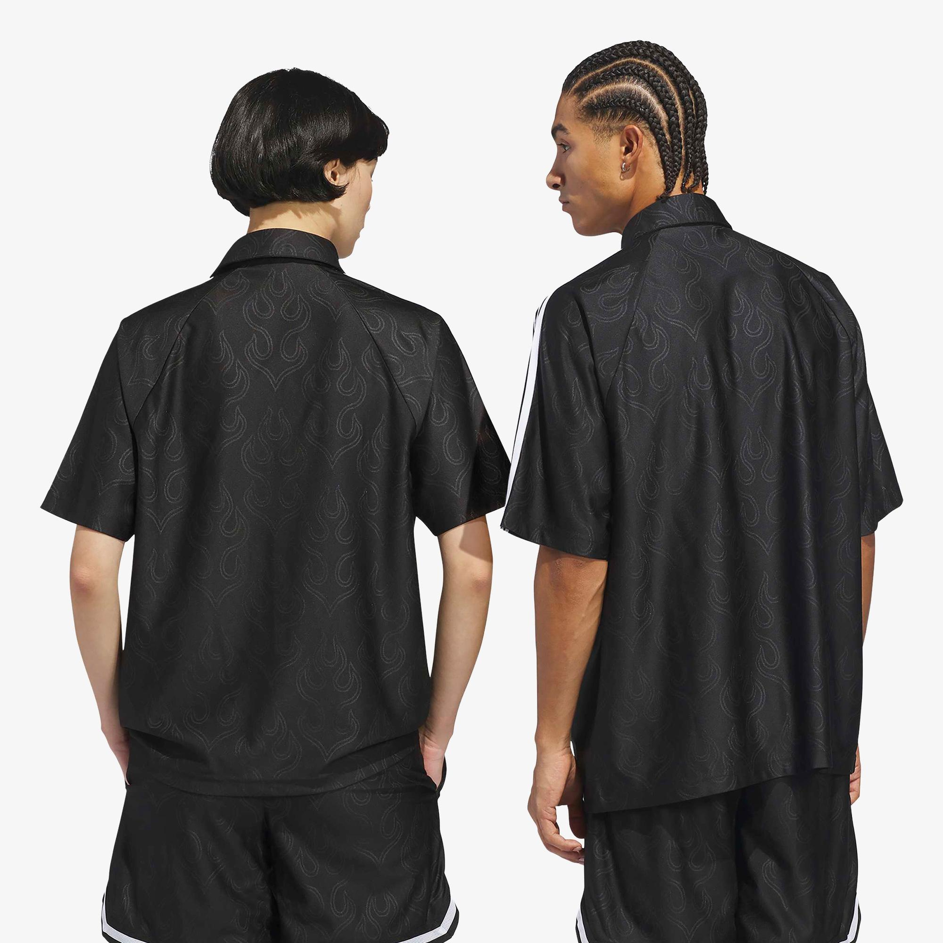adidas Jacquard Top Unisex Siyah T-Shirt