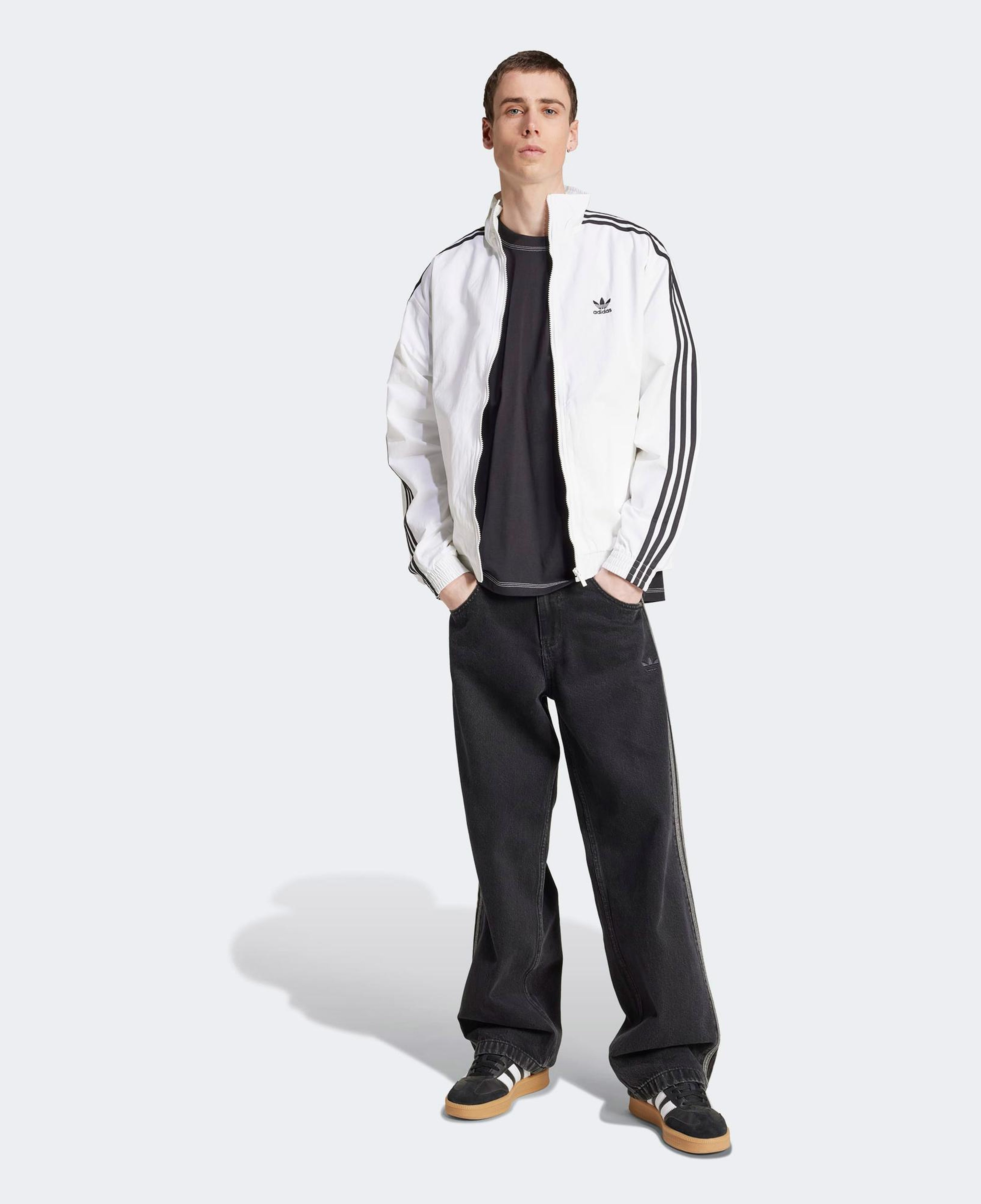 adidas Trefoil Essentials Erkek Siyah Oversize T-Shirt