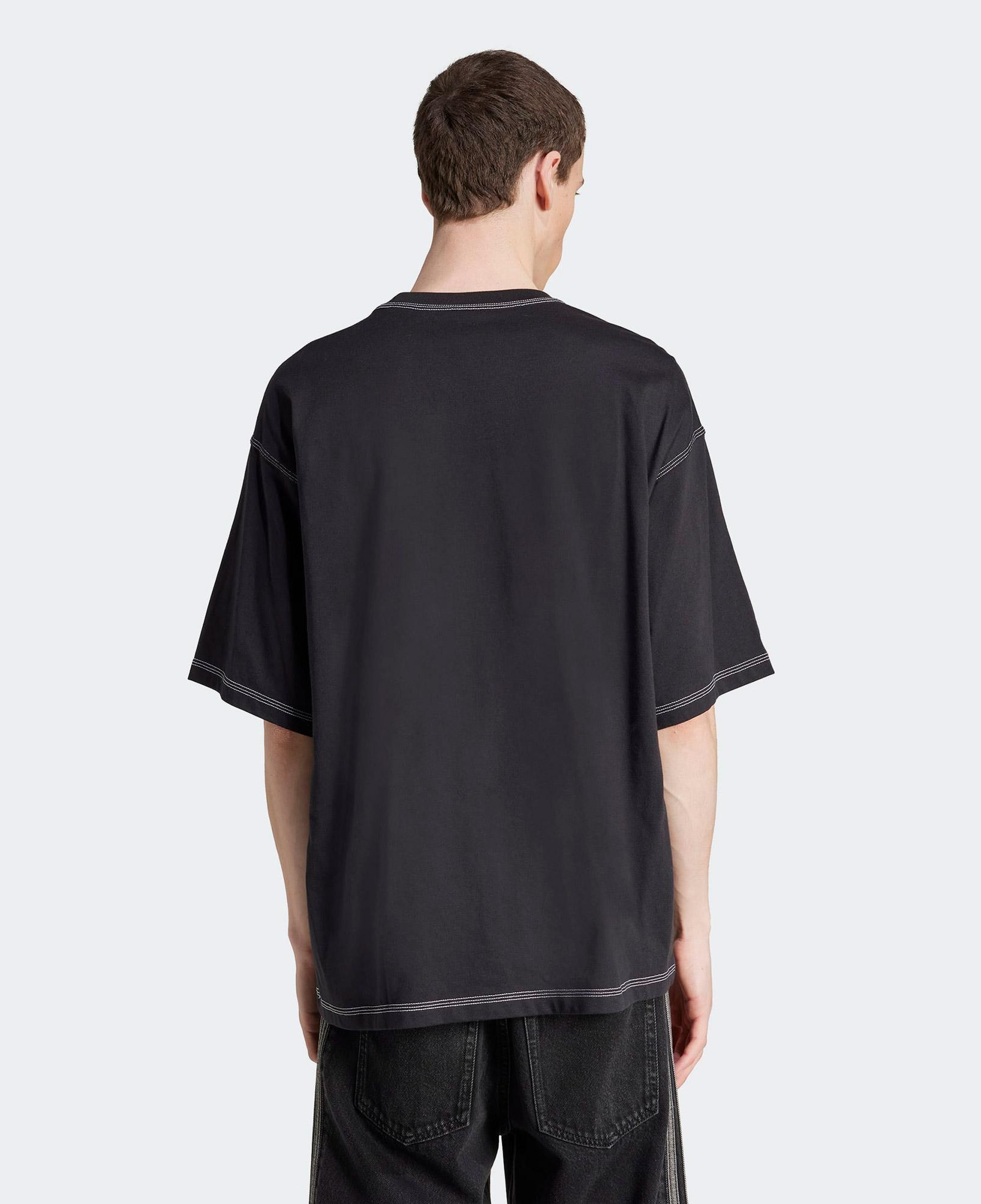 adidas Trefoil Essentials Erkek Siyah Oversize T-Shirt