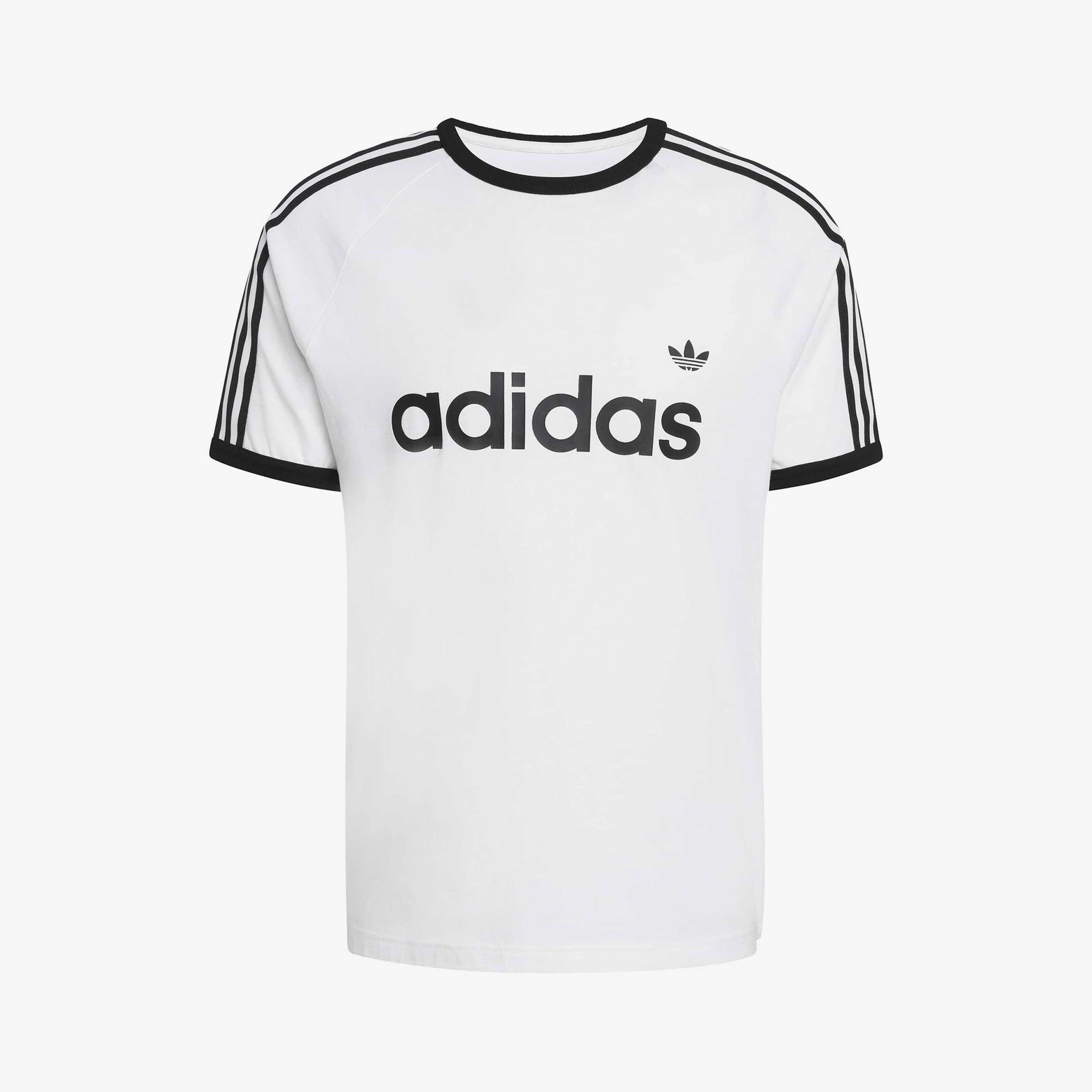 adidas 3S Ringer Erkek Beyaz T-Shirt
