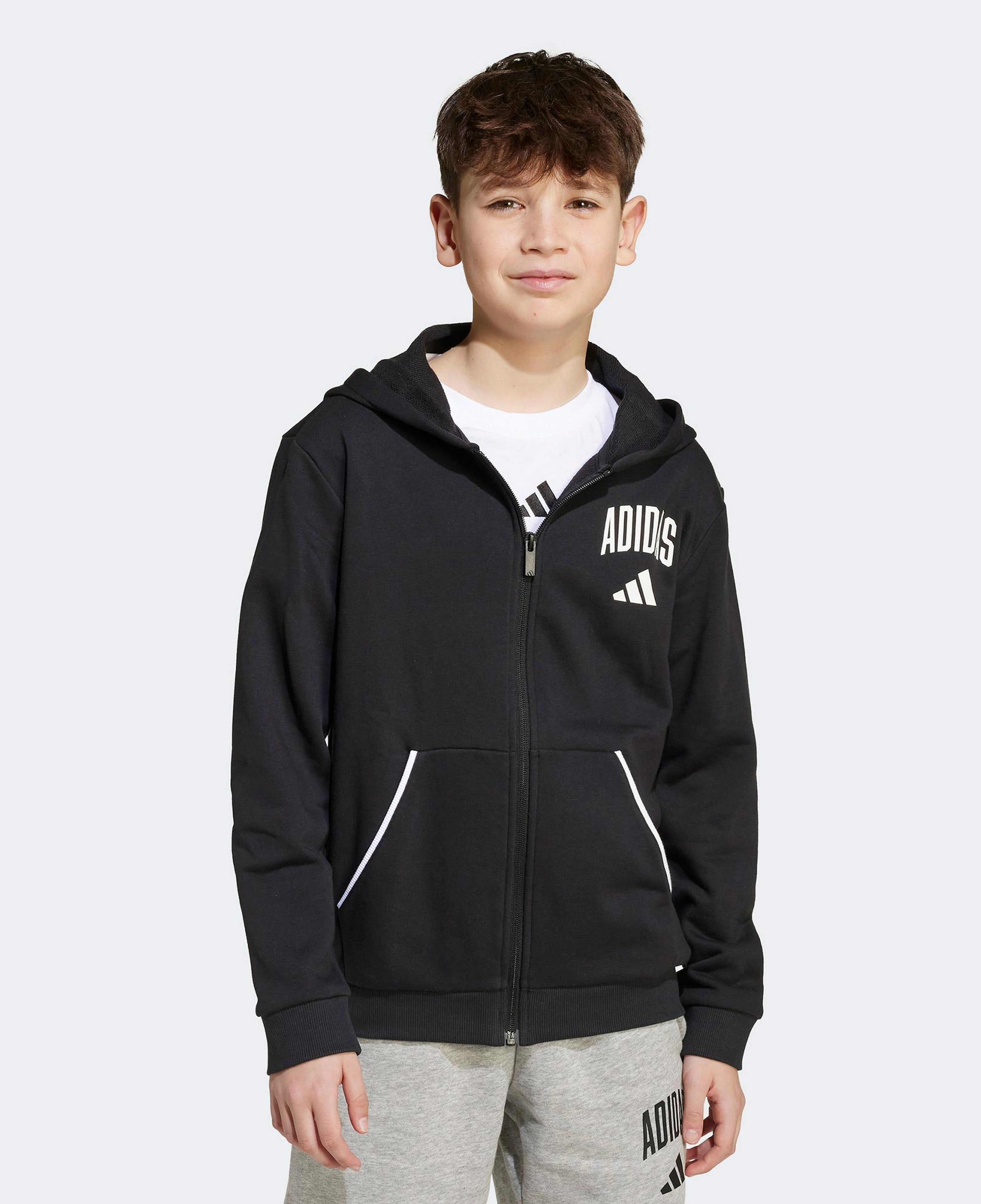 adidas Seasonal Essentials Collegiate Çocuk Siyah Ceket