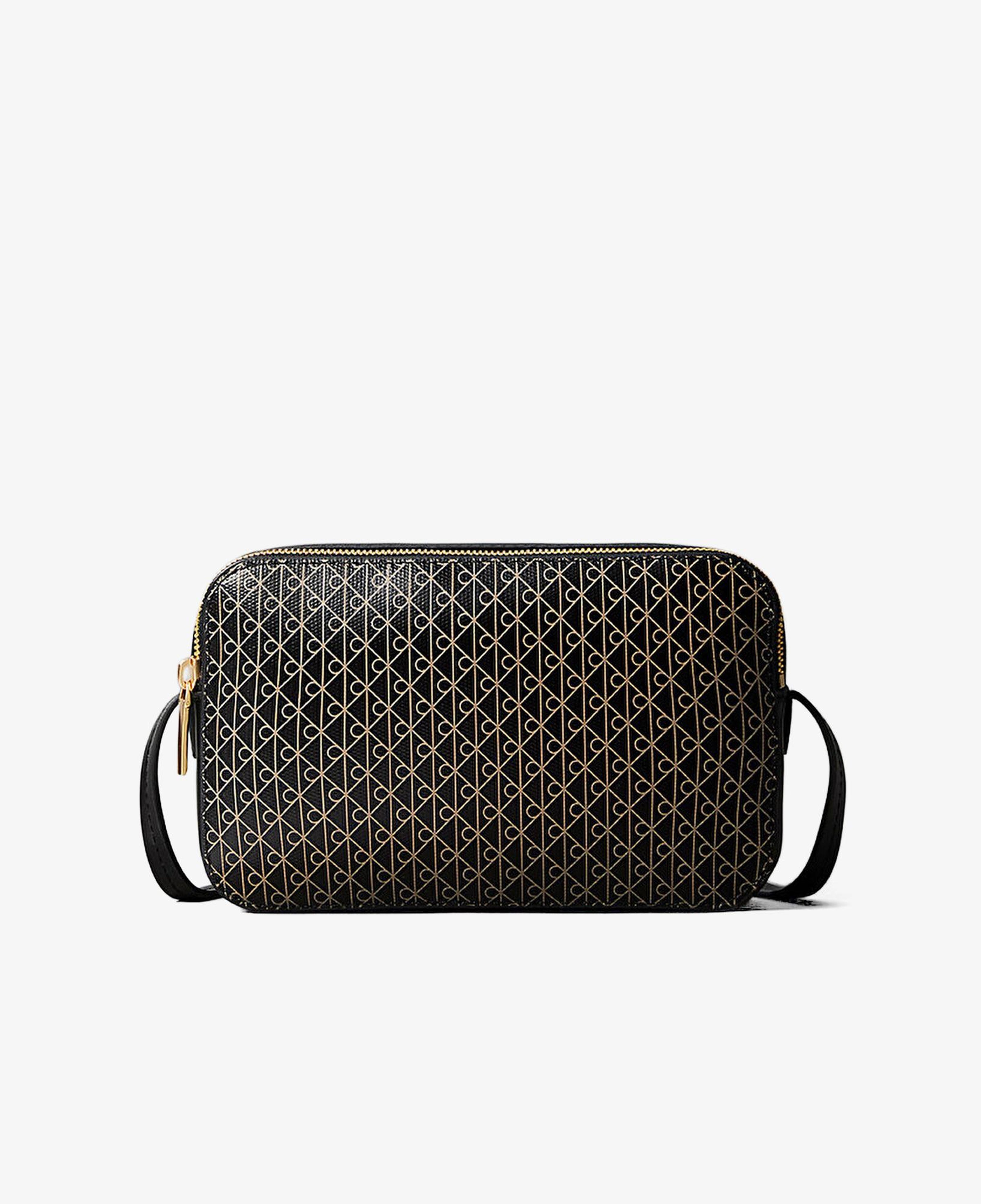 Calvin Klein Emblem Elongated Camera Kadın Siyah Çapraz Çanta