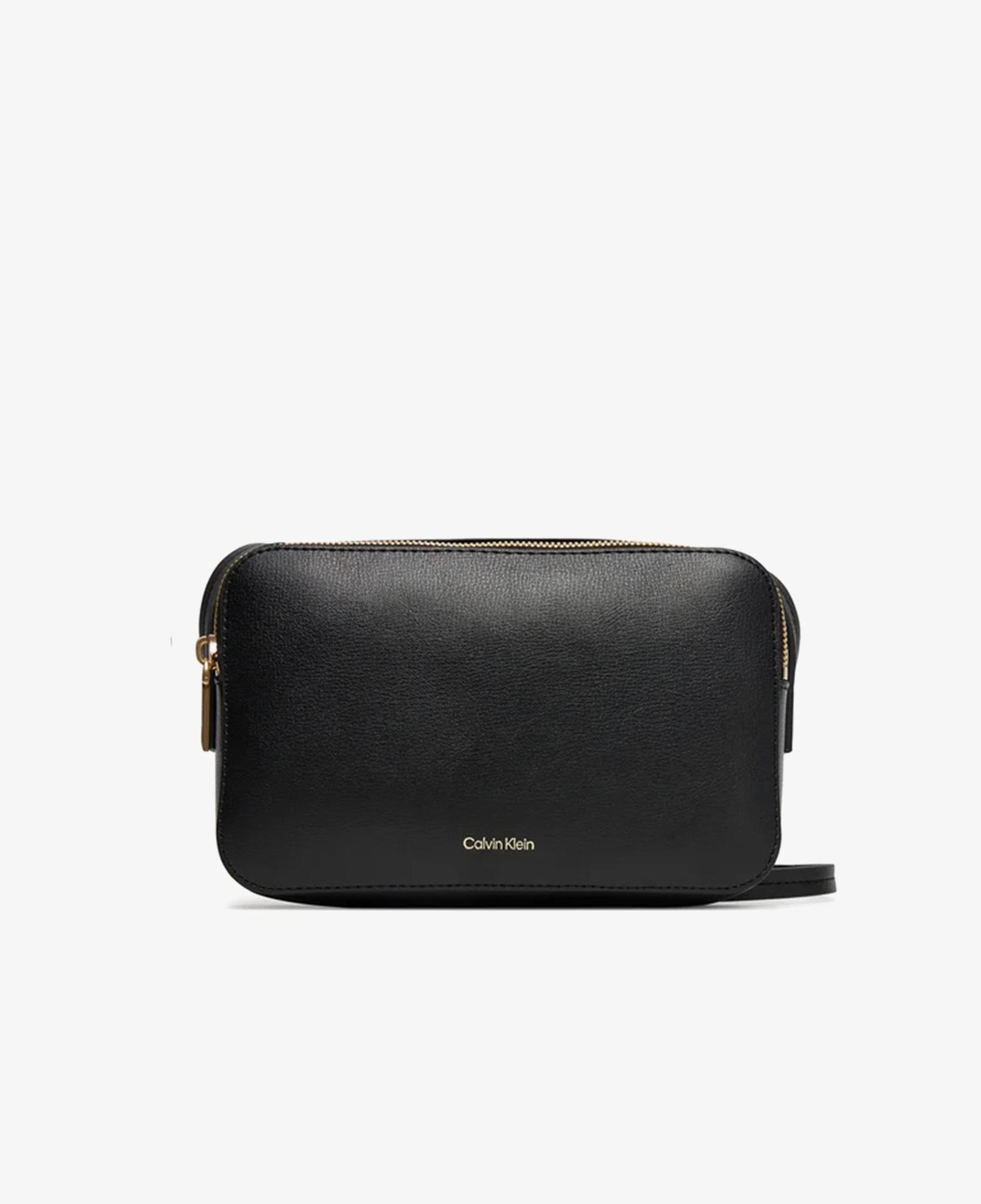 Calvin Klein Foil Logo Elongated Camera Kadın Siyah Çapraz Çanta