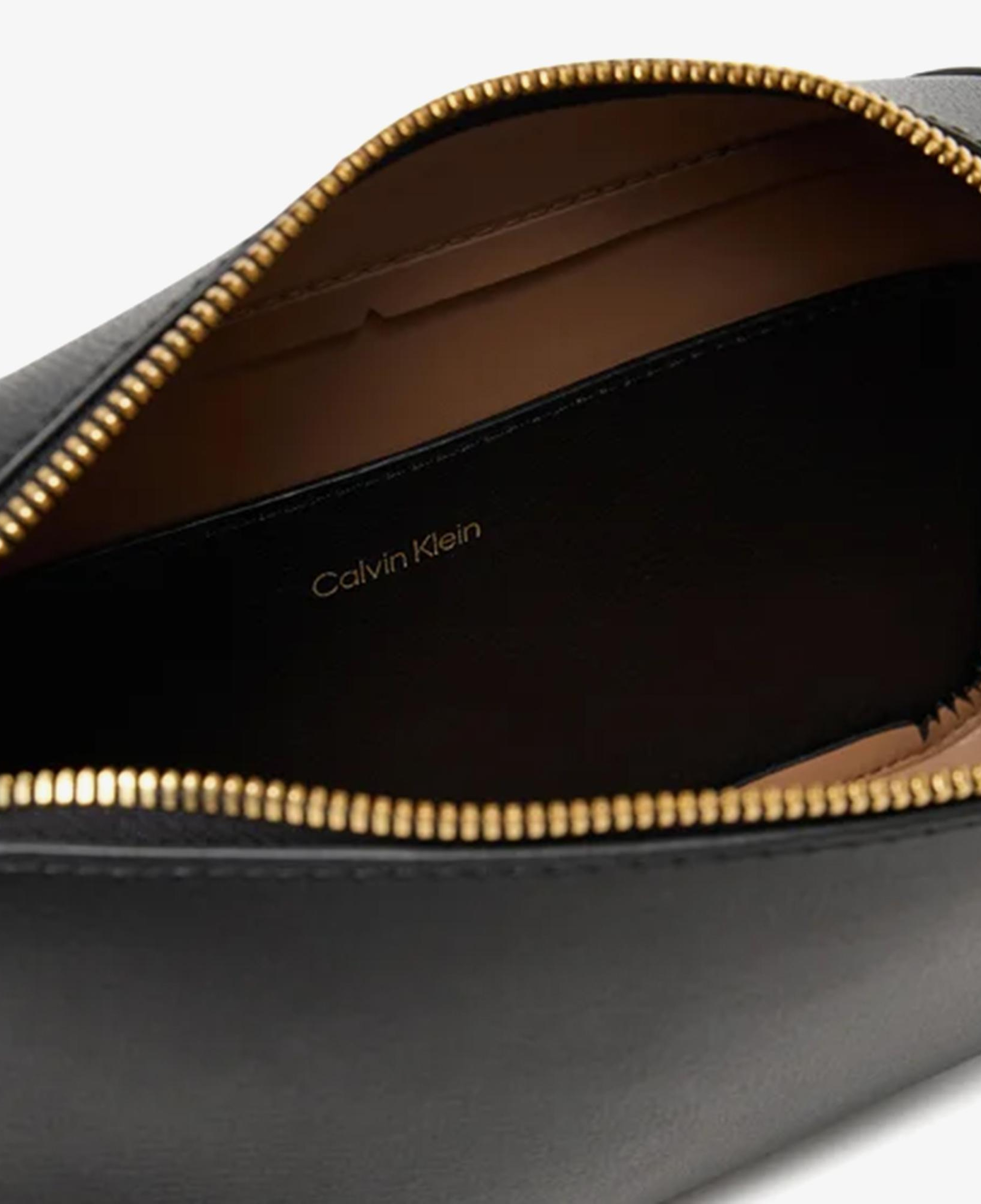 Calvin Klein Foil Logo Elongated Camera Kadın Siyah Çapraz Çanta